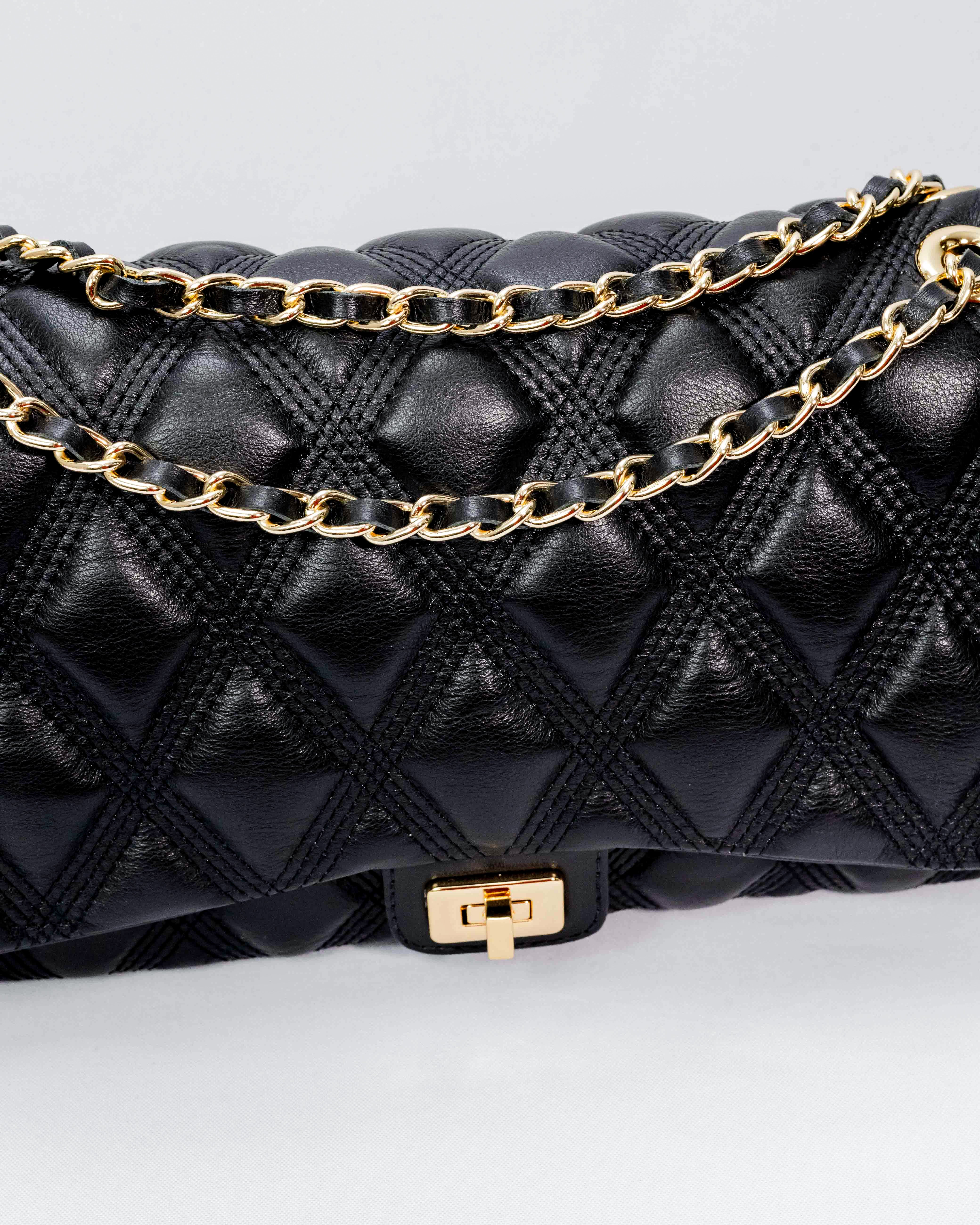 BOLSA BEATRICE MATELASSÊ PRETO