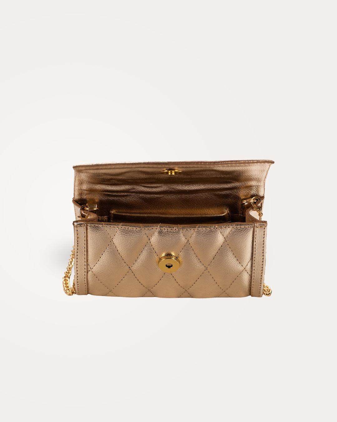 BOLSA COURO LEGÍTIMO TRANSVERSAL E CLUTCH SHINE