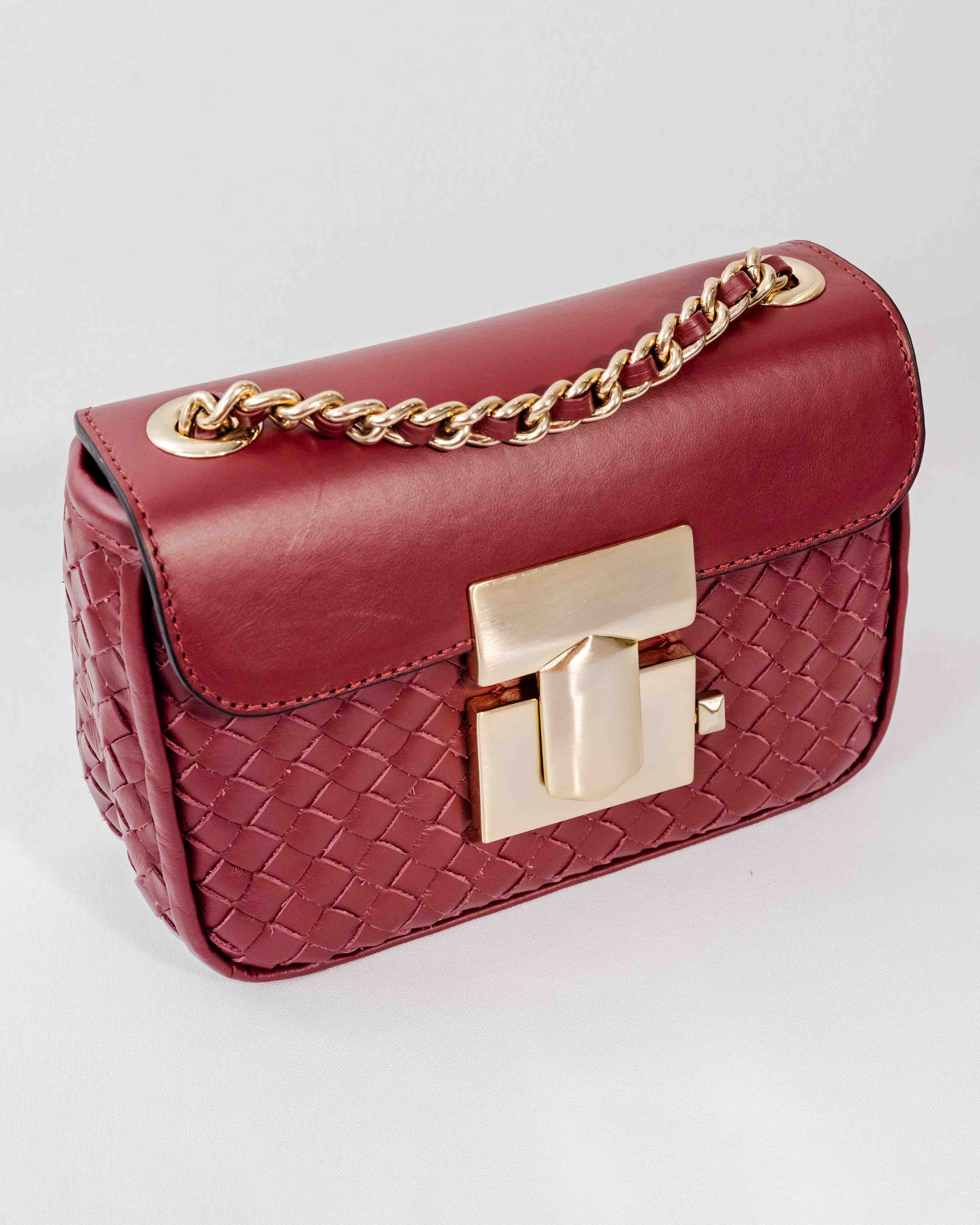 BOLSA PARIS TRESSÊ VINHO