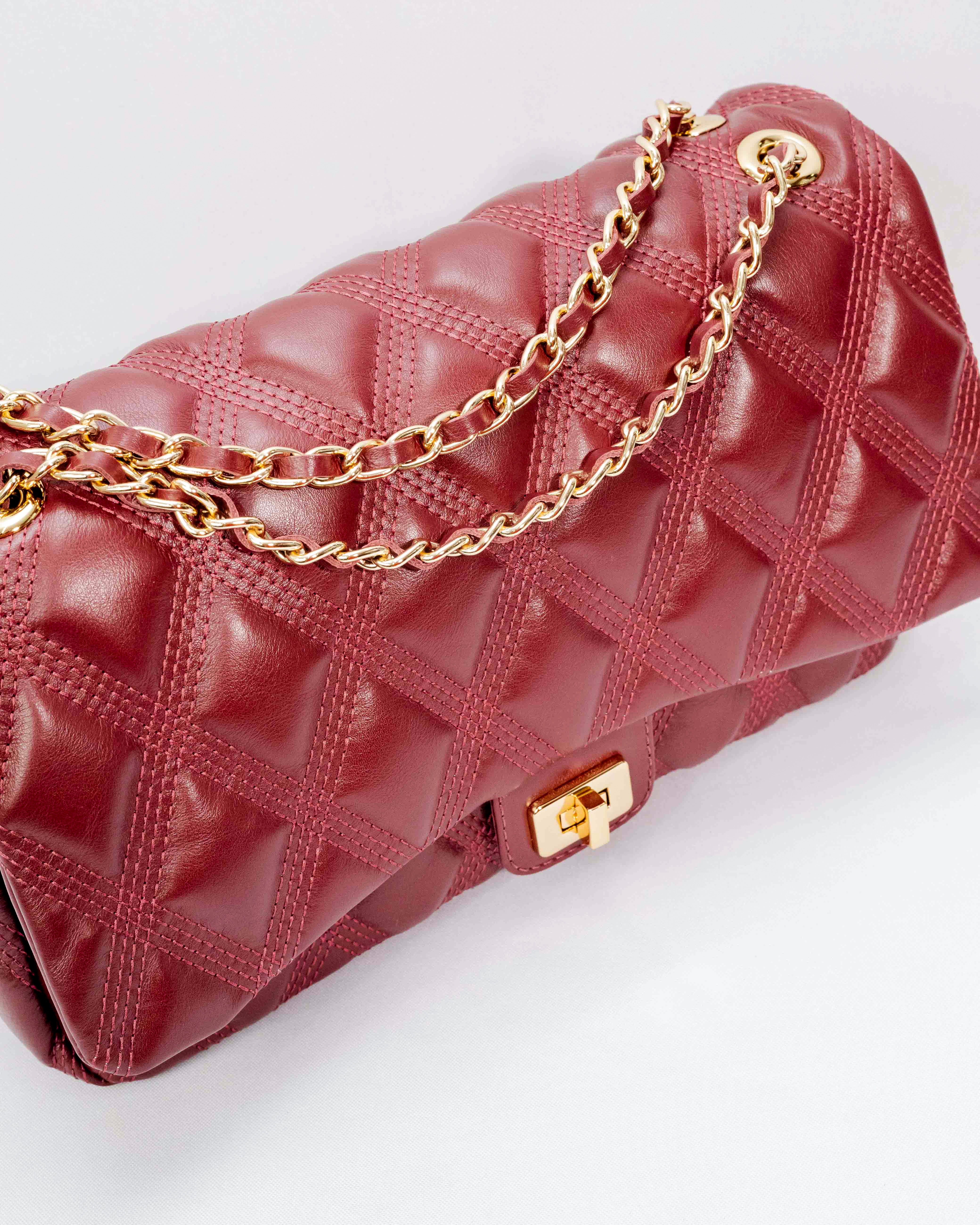 BOLSA BEATRICE MATELASSÊ MARSALA