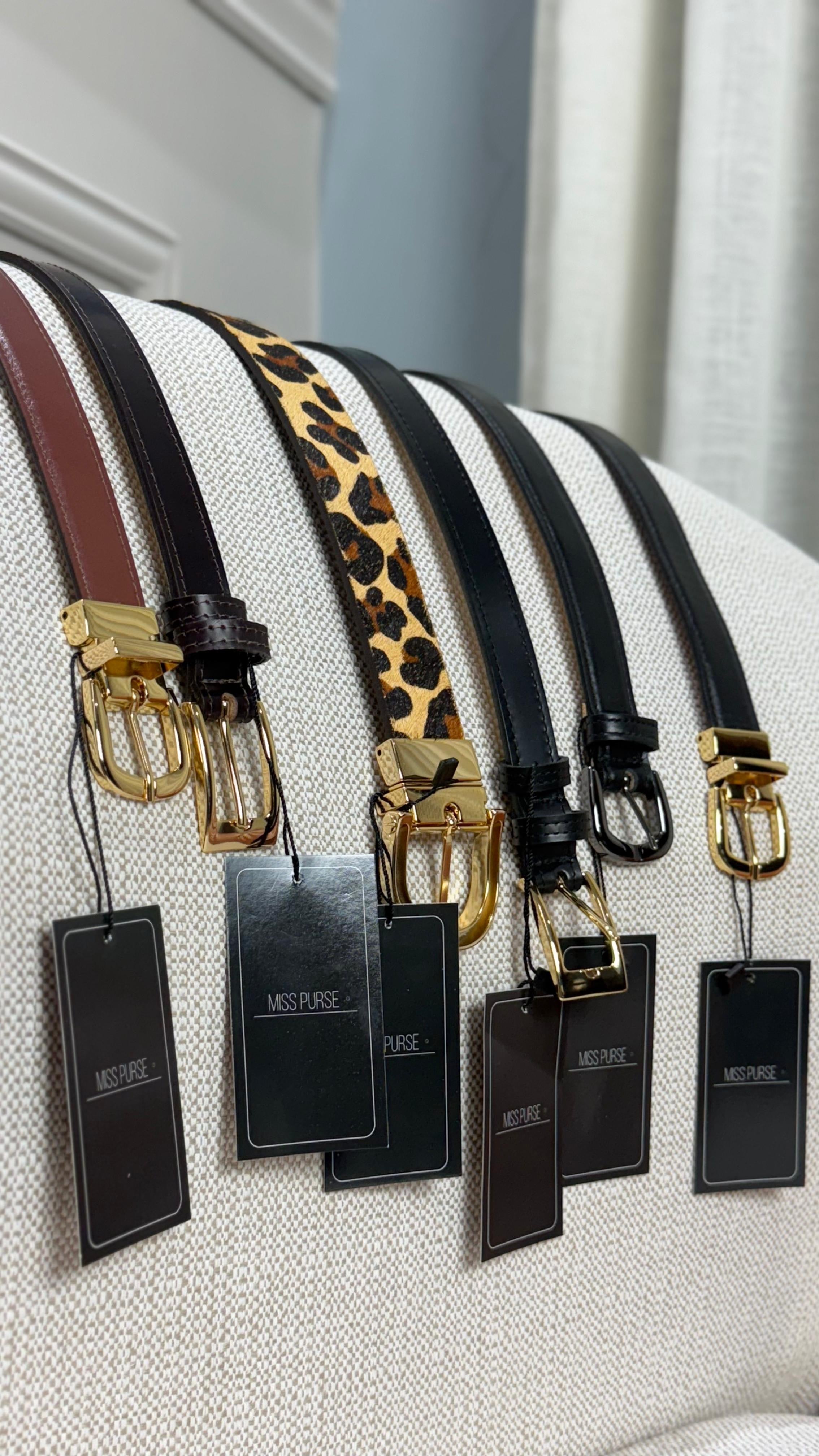 CINTO DUPLO DE COURO LEGÍTIMO LISO