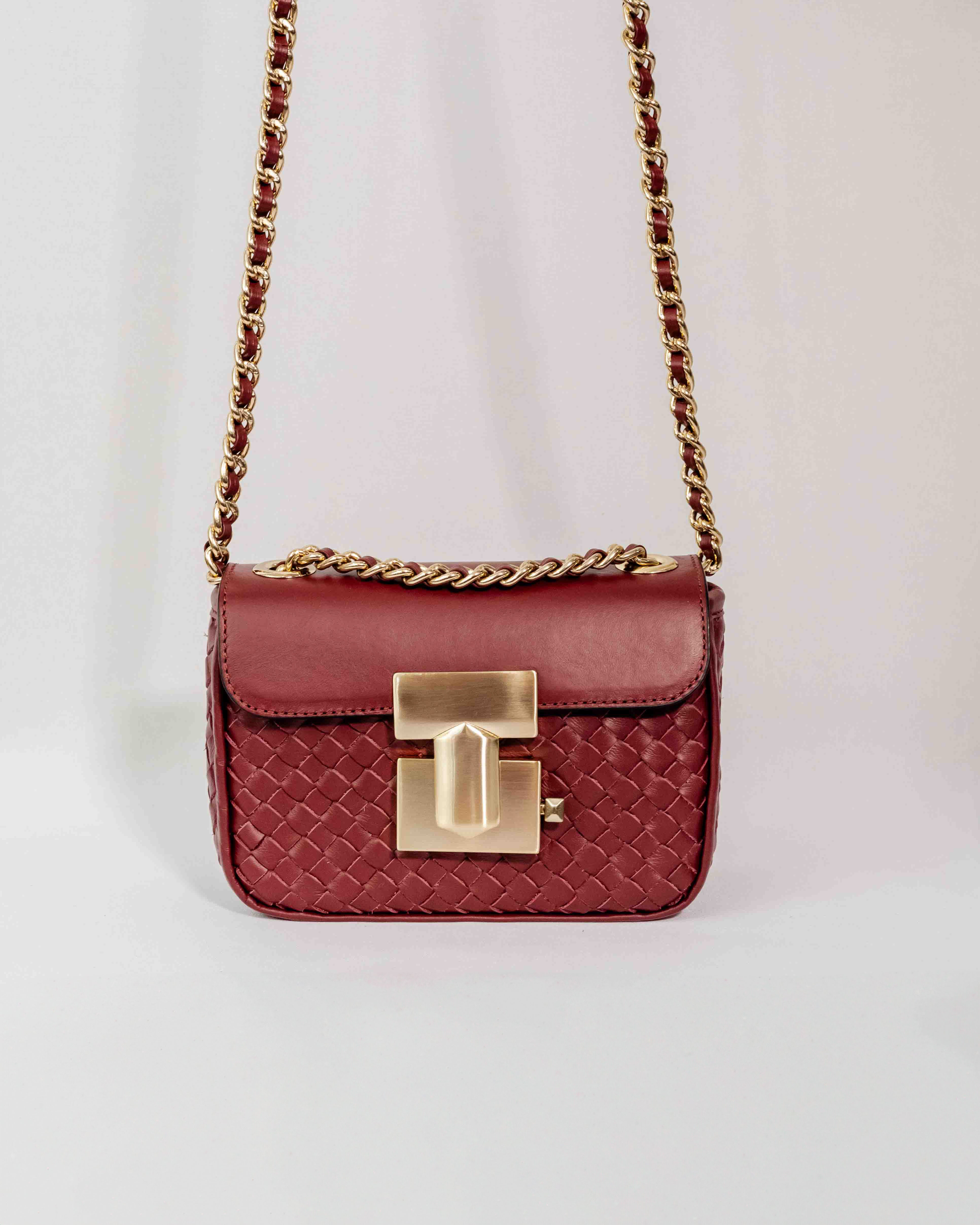 BOLSA PARIS TRESSÊ VINHO