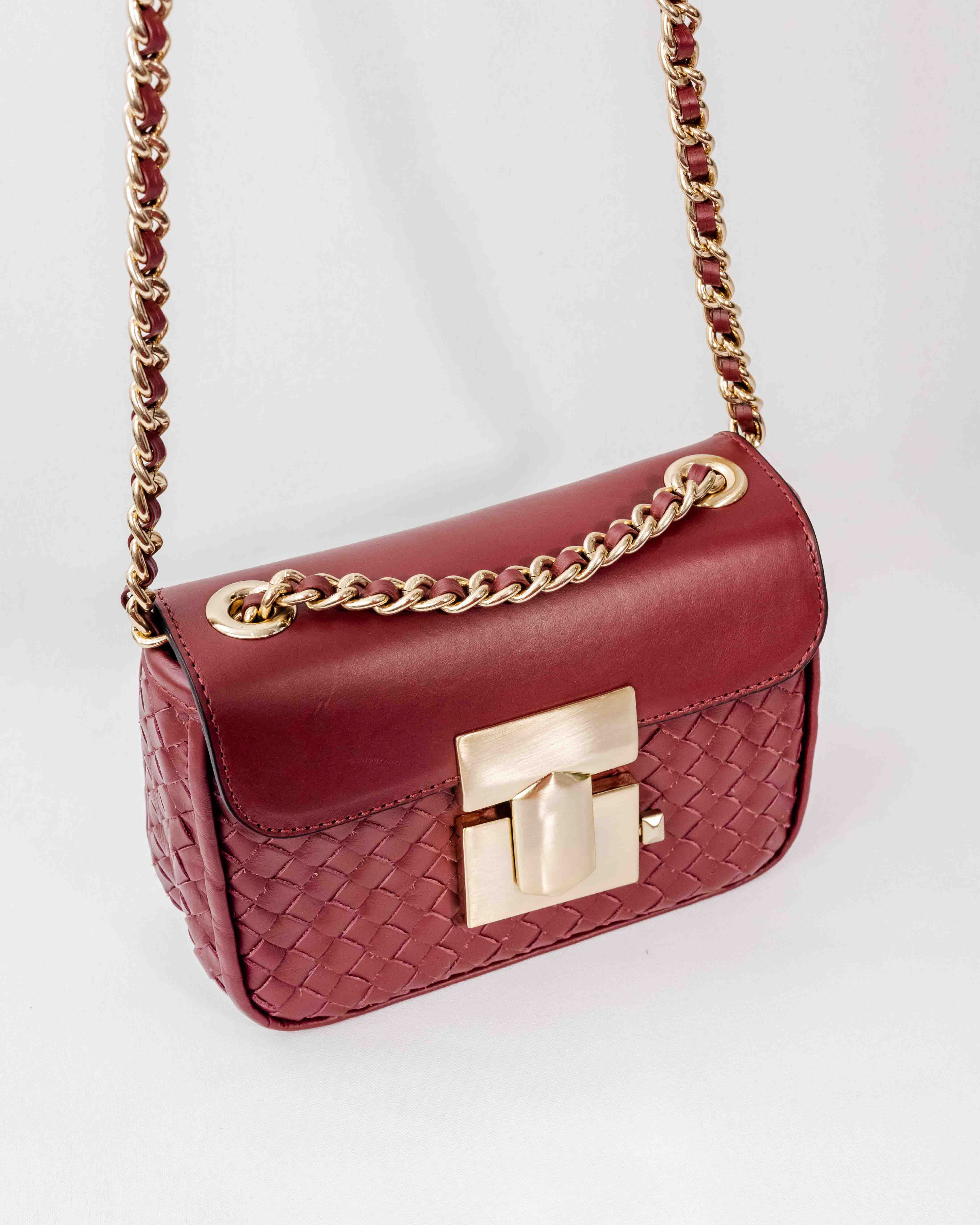 BOLSA PARIS TRESSÊ VINHO