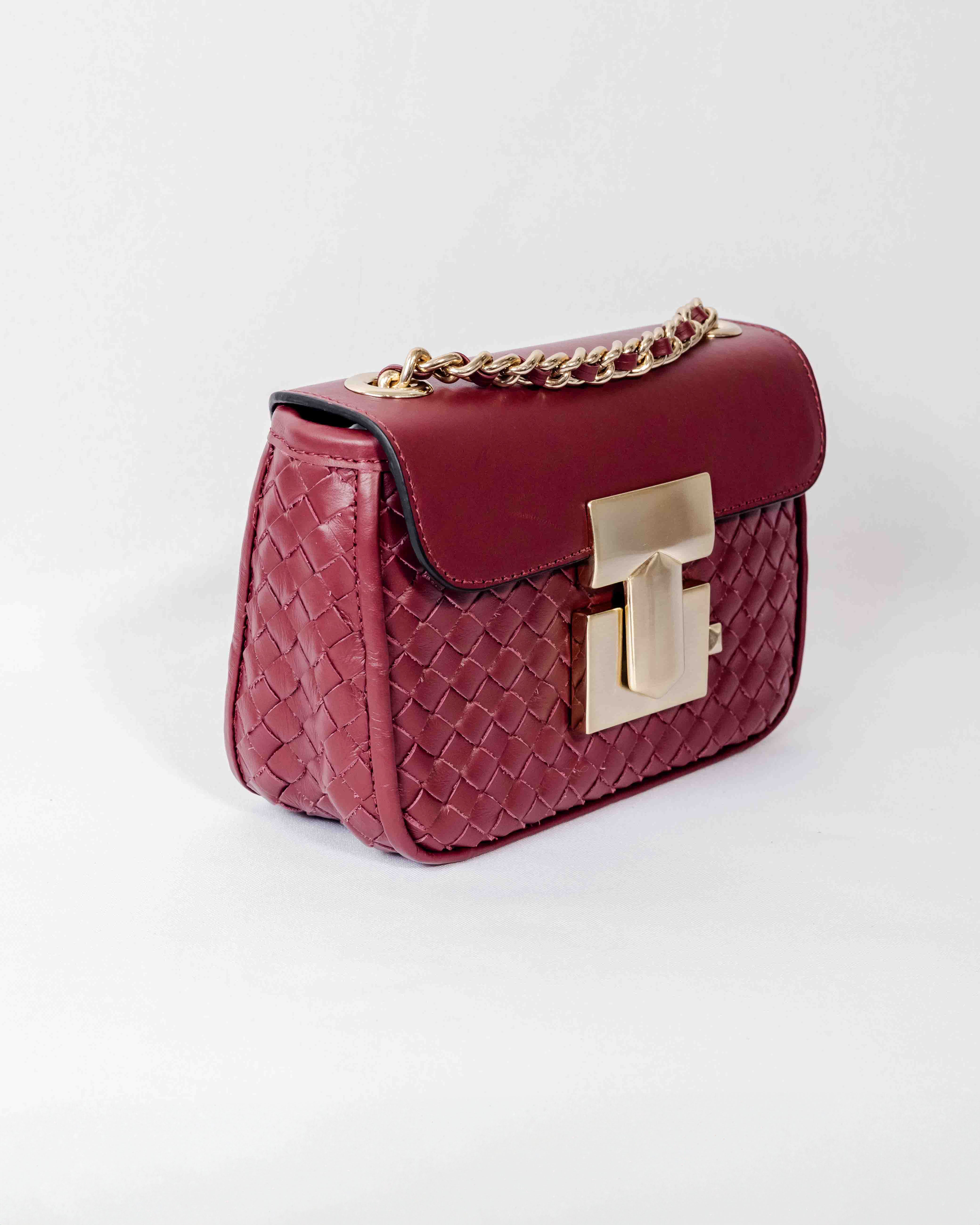 BOLSA PARIS TRESSÊ VINHO
