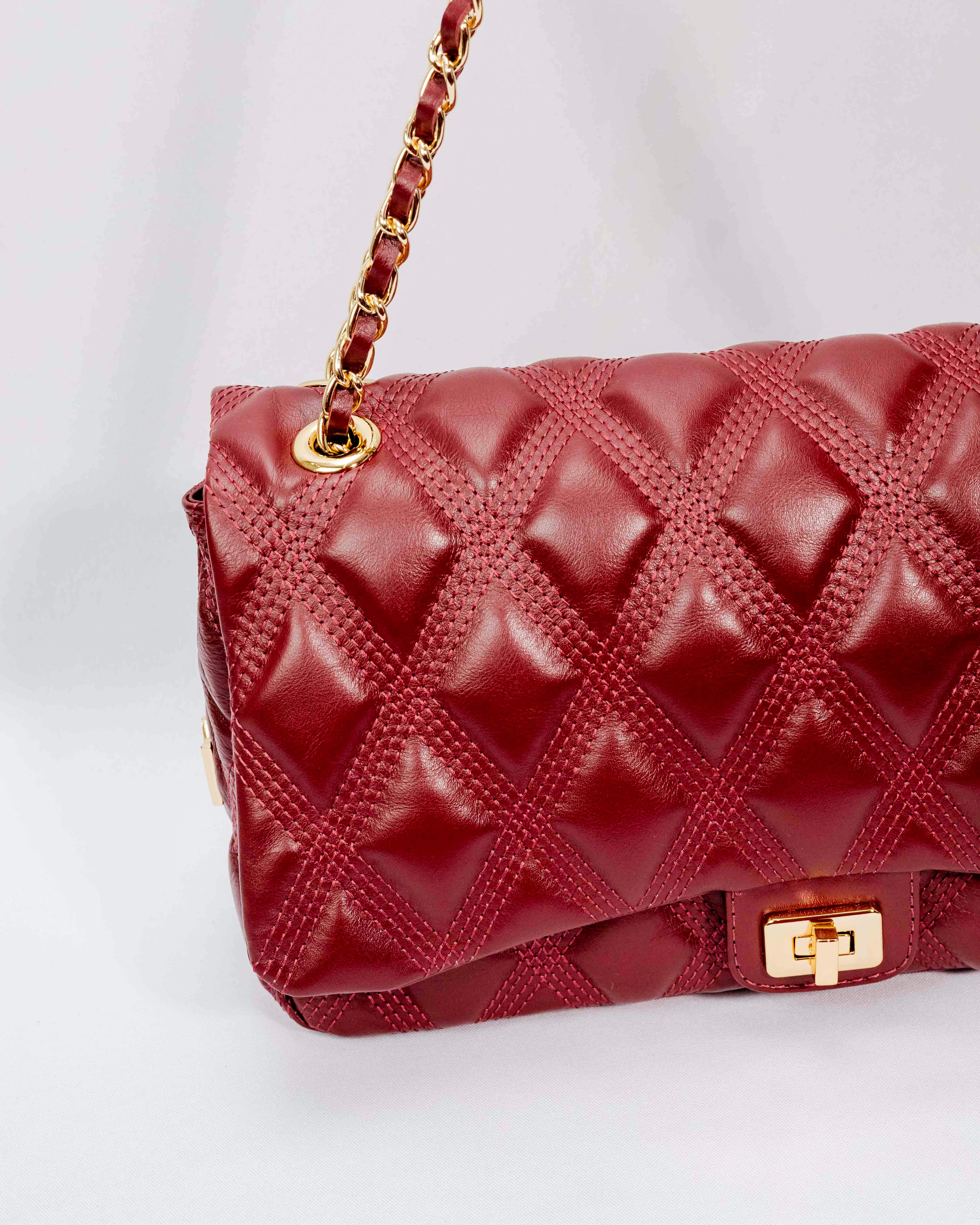 BOLSA BEATRICE MATELASSÊ MARSALA