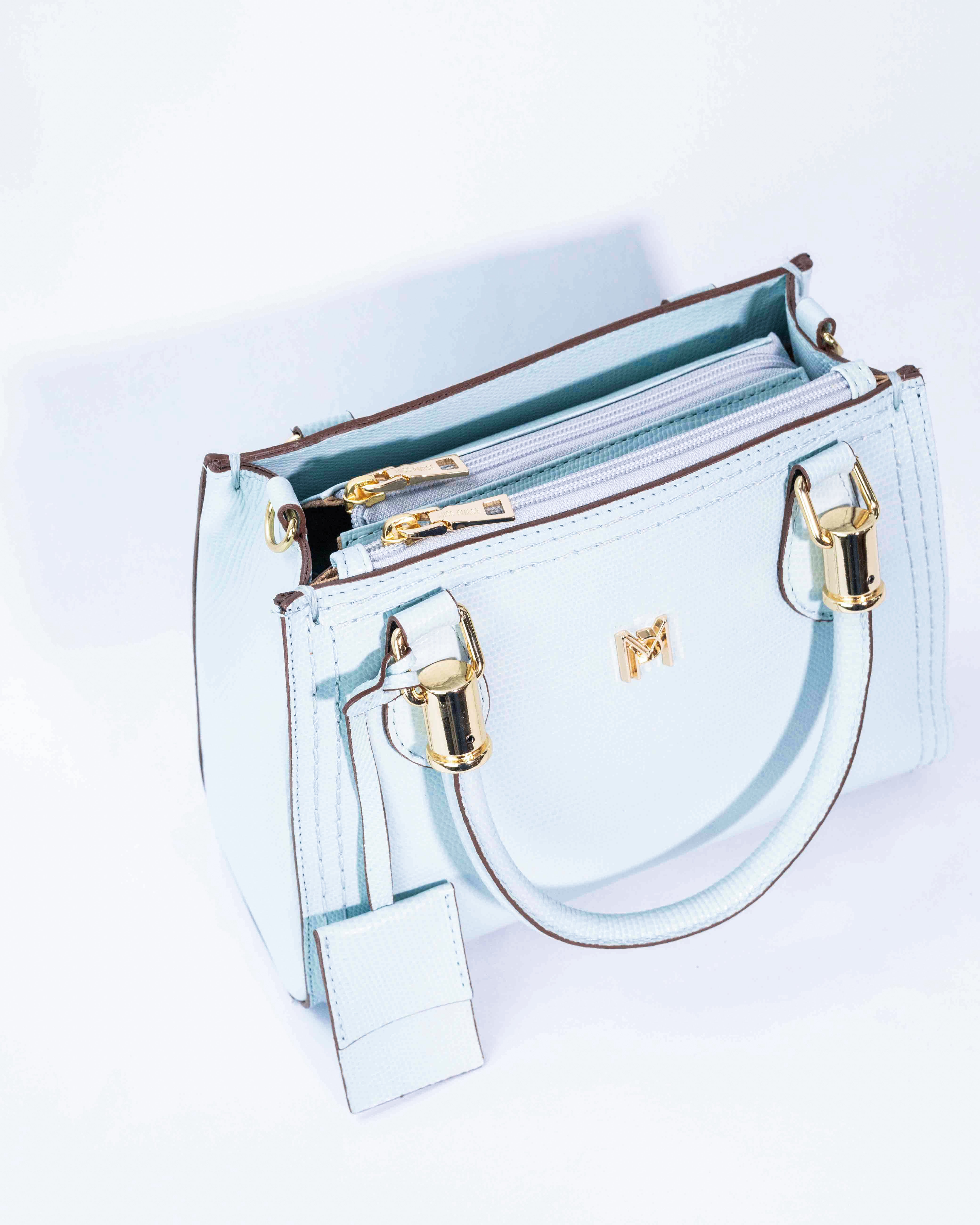 BOLSA VALENTINA AZUL CÉU (EDIÇÃO FIORE)