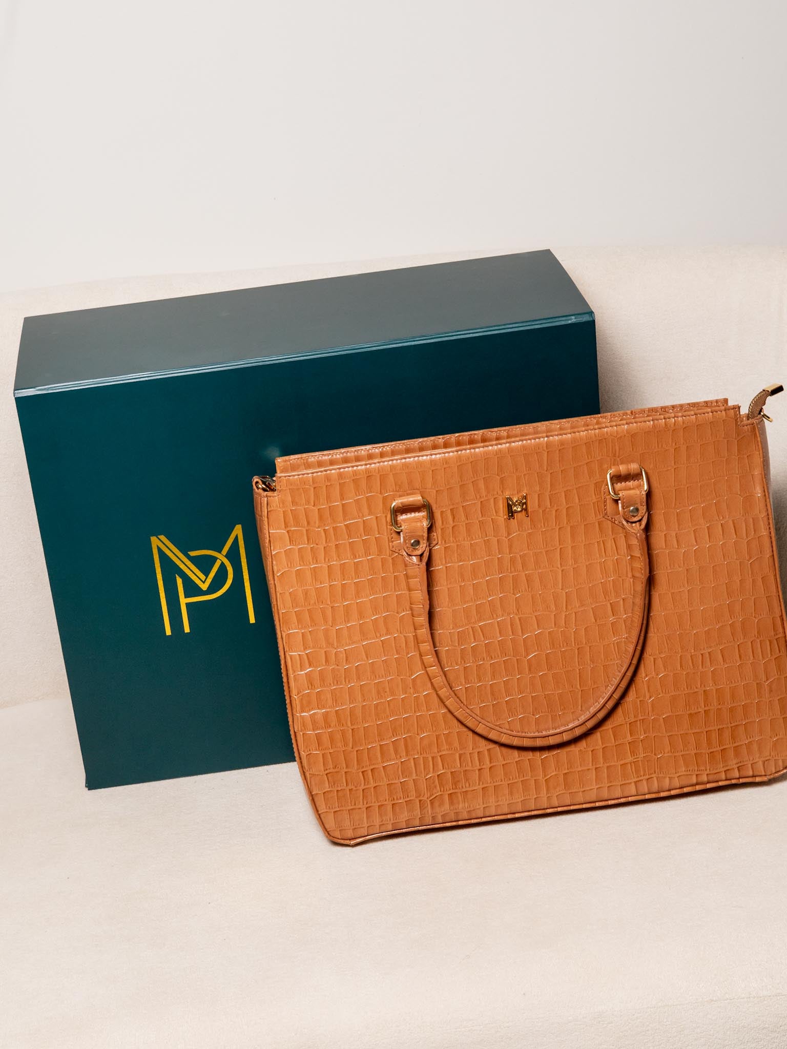 BOLSA PASTA PARA NOTEBOOK DE COURO LEGÍTIMO WORK - CARAMELO