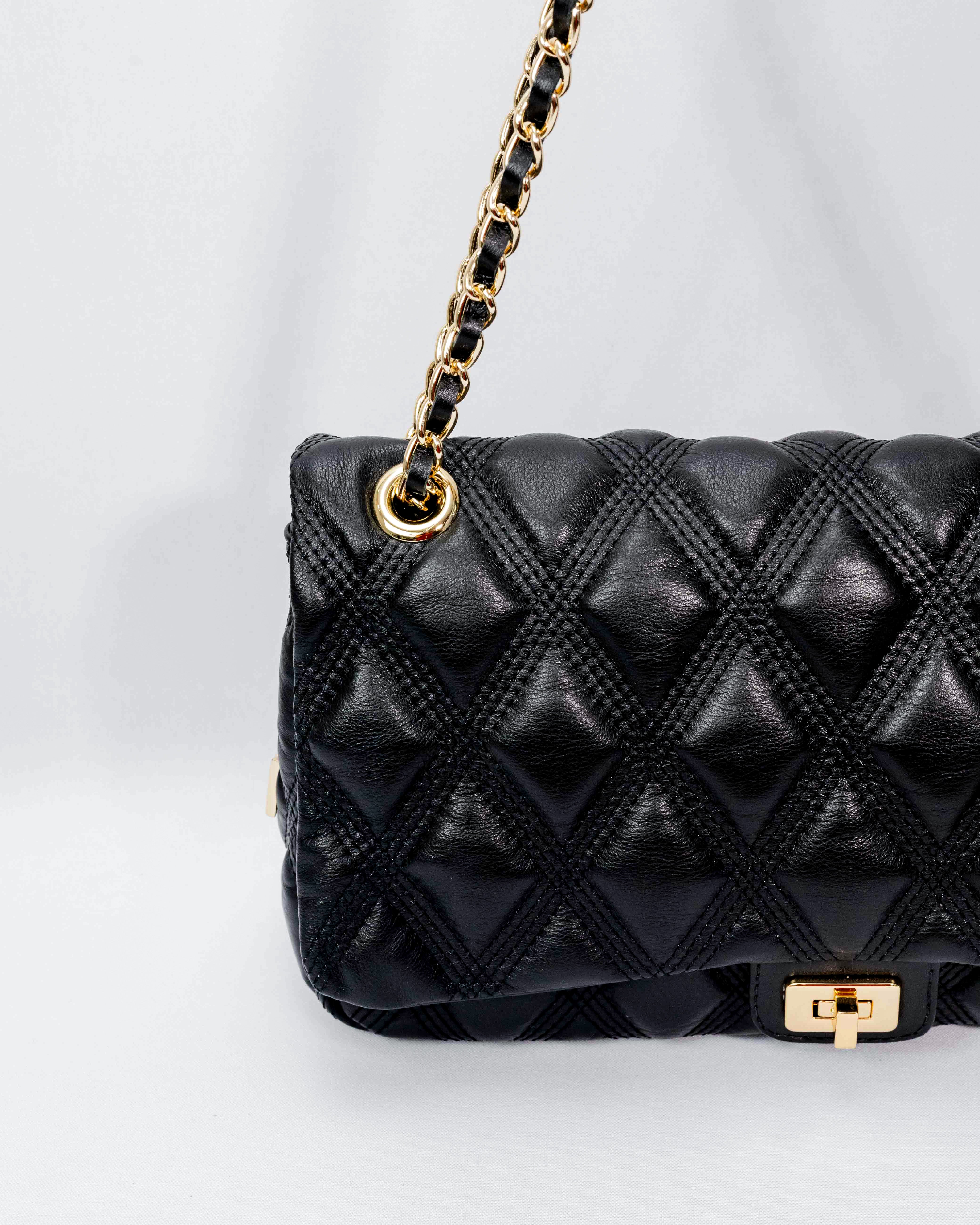 BOLSA BEATRICE MATELASSÊ PRETO