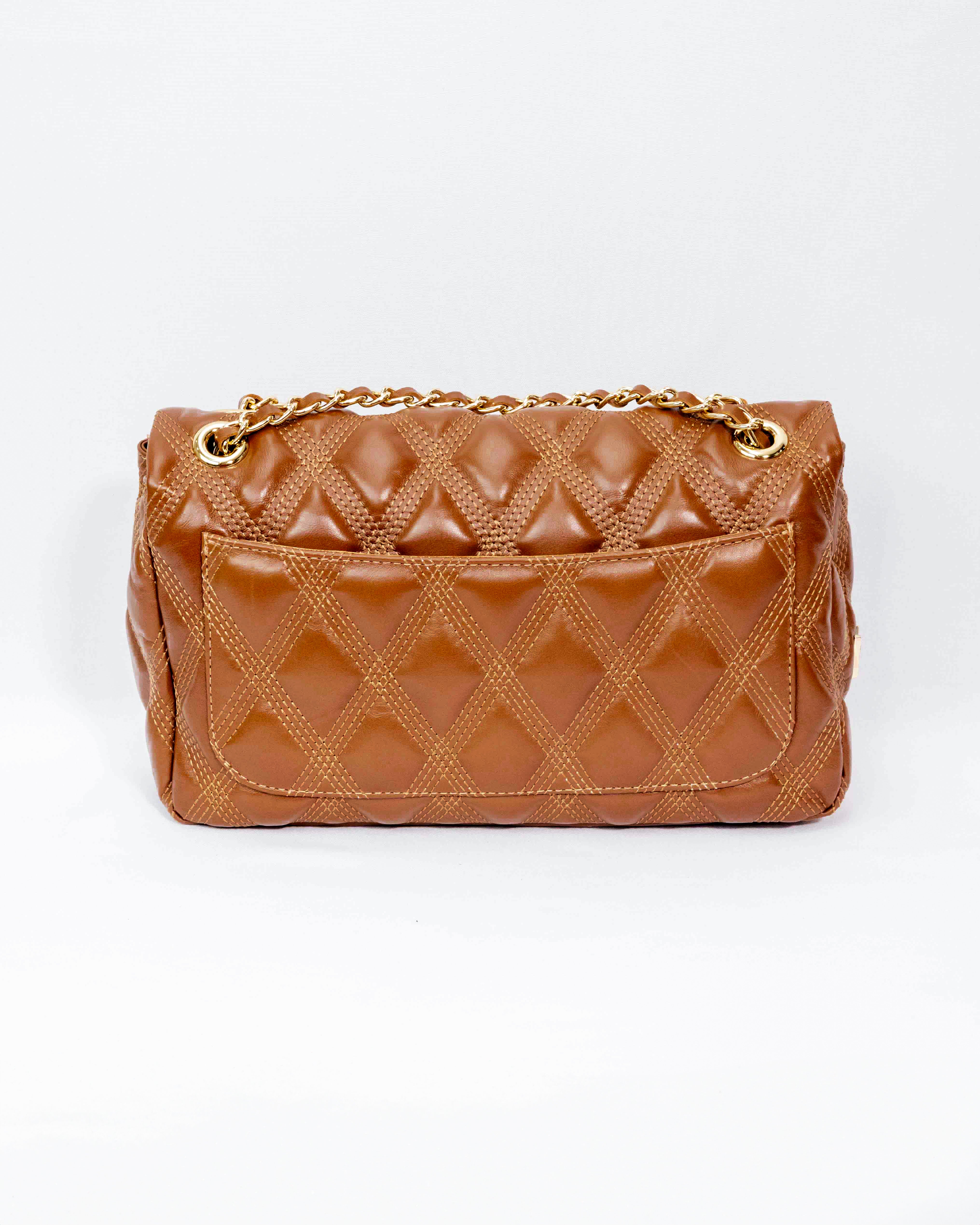 BOLSA BEATRICE MATELASSÊ CARAMELO