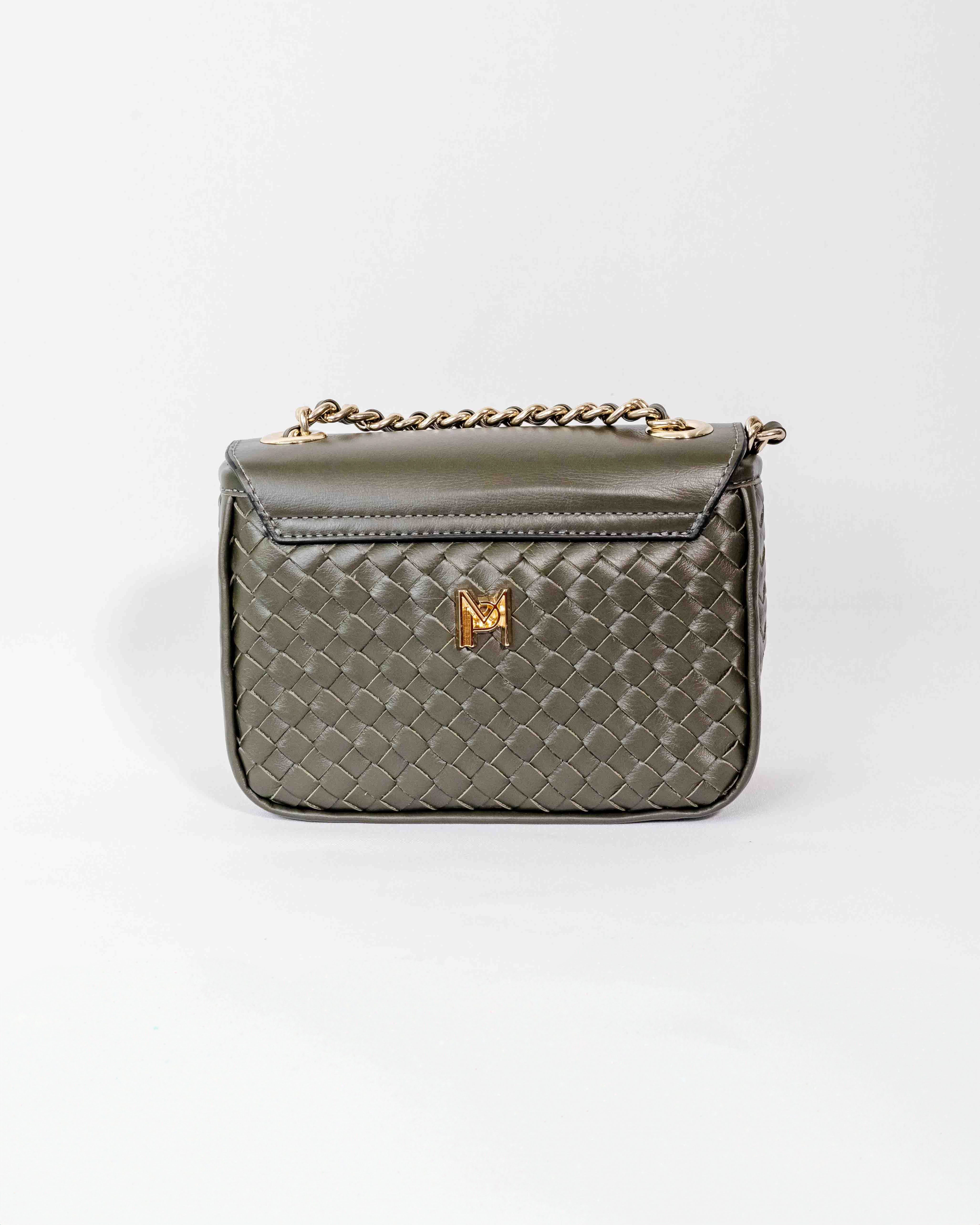 BOLSA PARIS TRESSÊ VERDE OLIVA