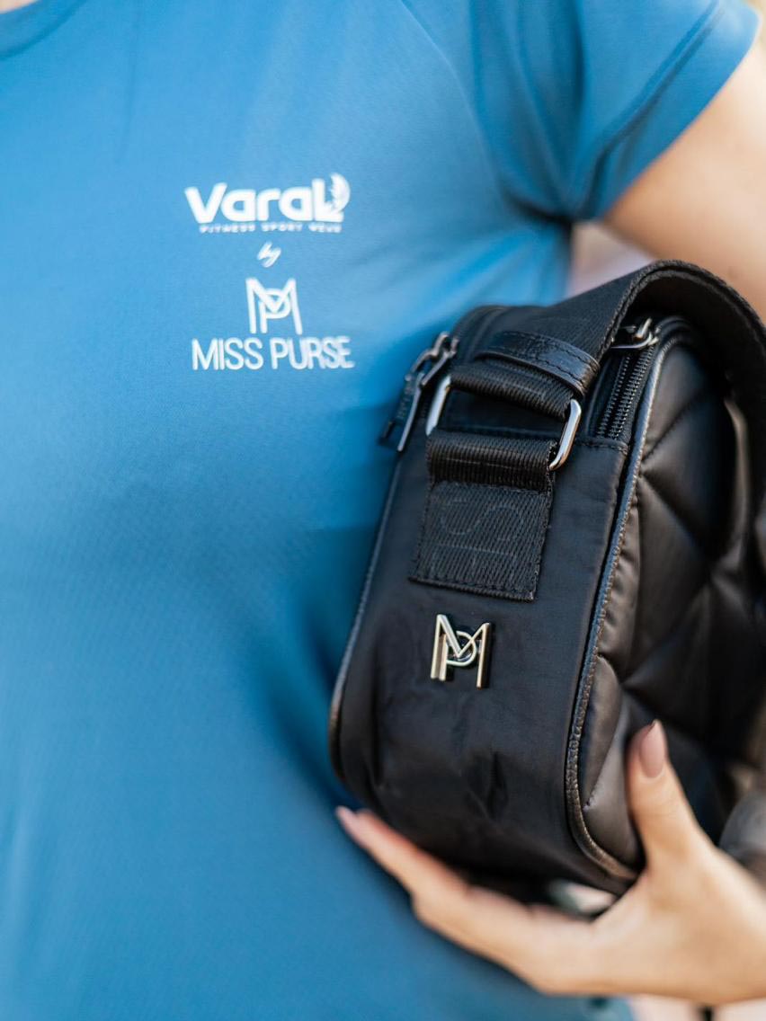 COMBO COLETE + BOLSA DE NYLON PRETA - COLLAB VARAL FITNESS