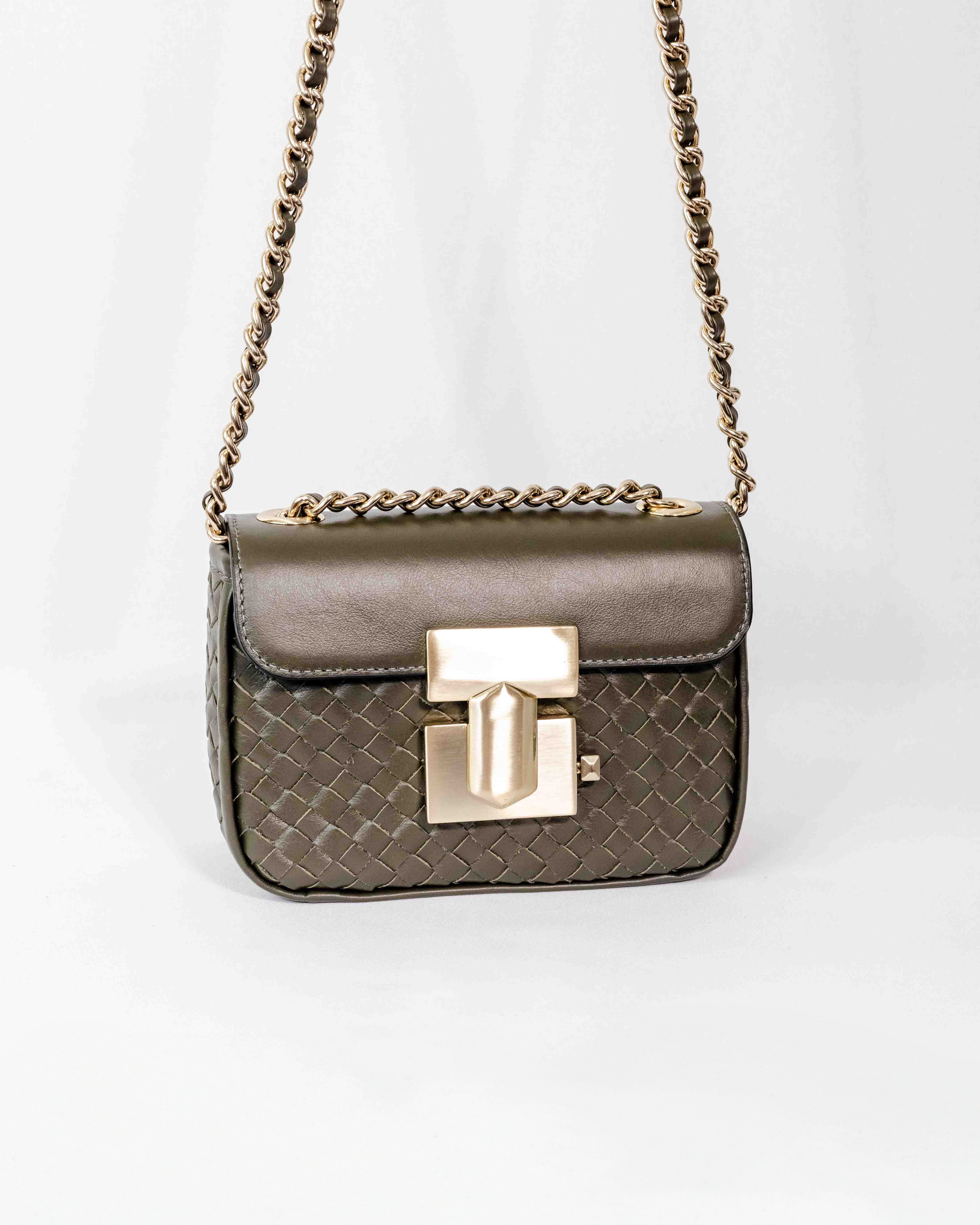 BOLSA PARIS TRESSÊ VERDE OLIVA