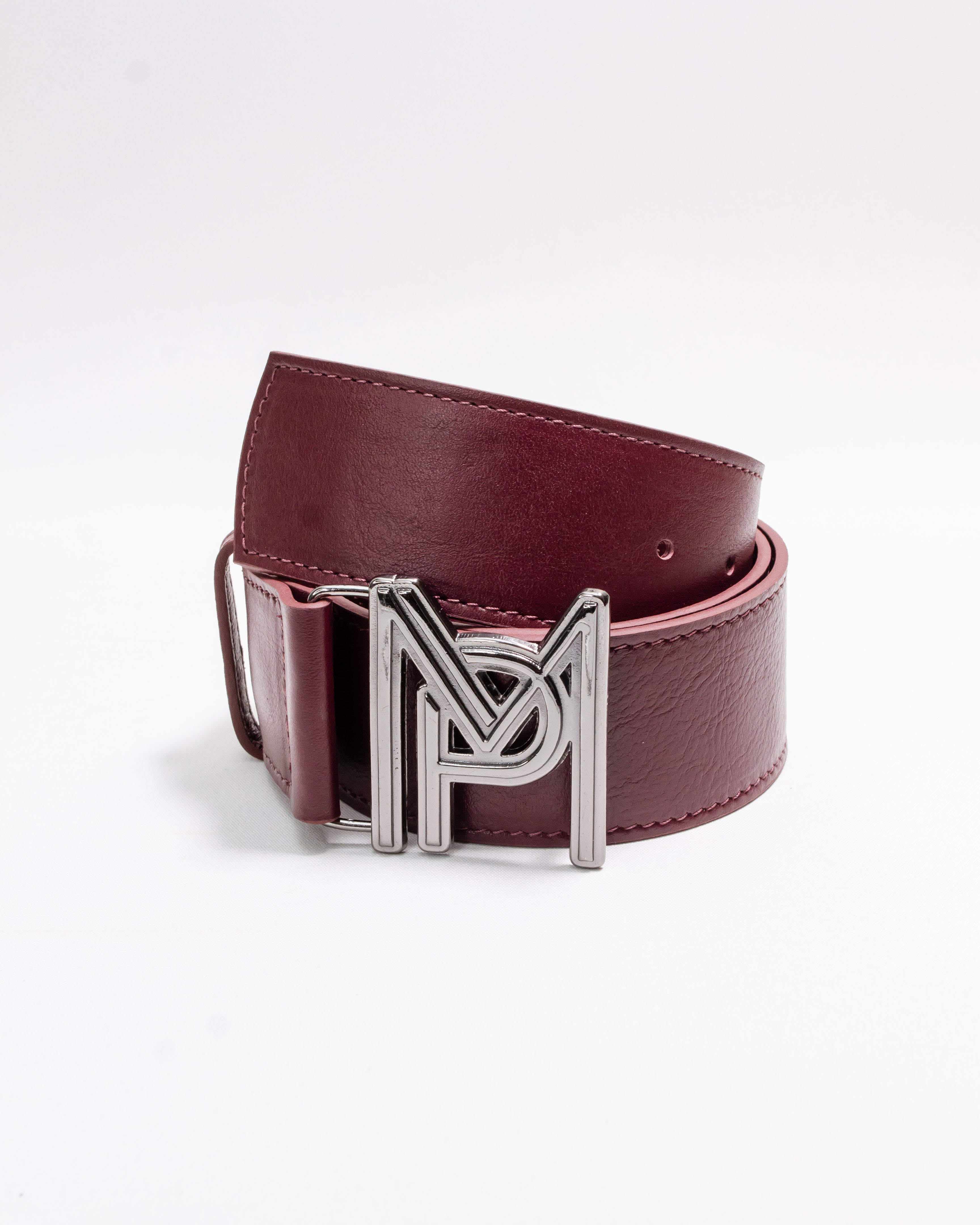 CINTO COURO LEGÍTIMO MARSALA LISO - FERRAGEM ÔNIX