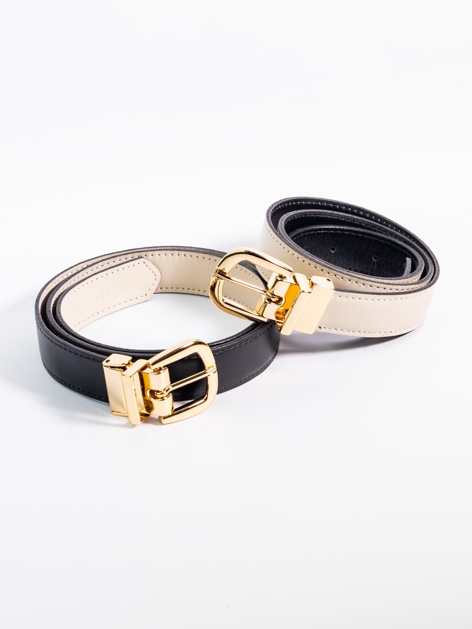 CINTO DUPLO DE COURO LEGÍTIMO LISO