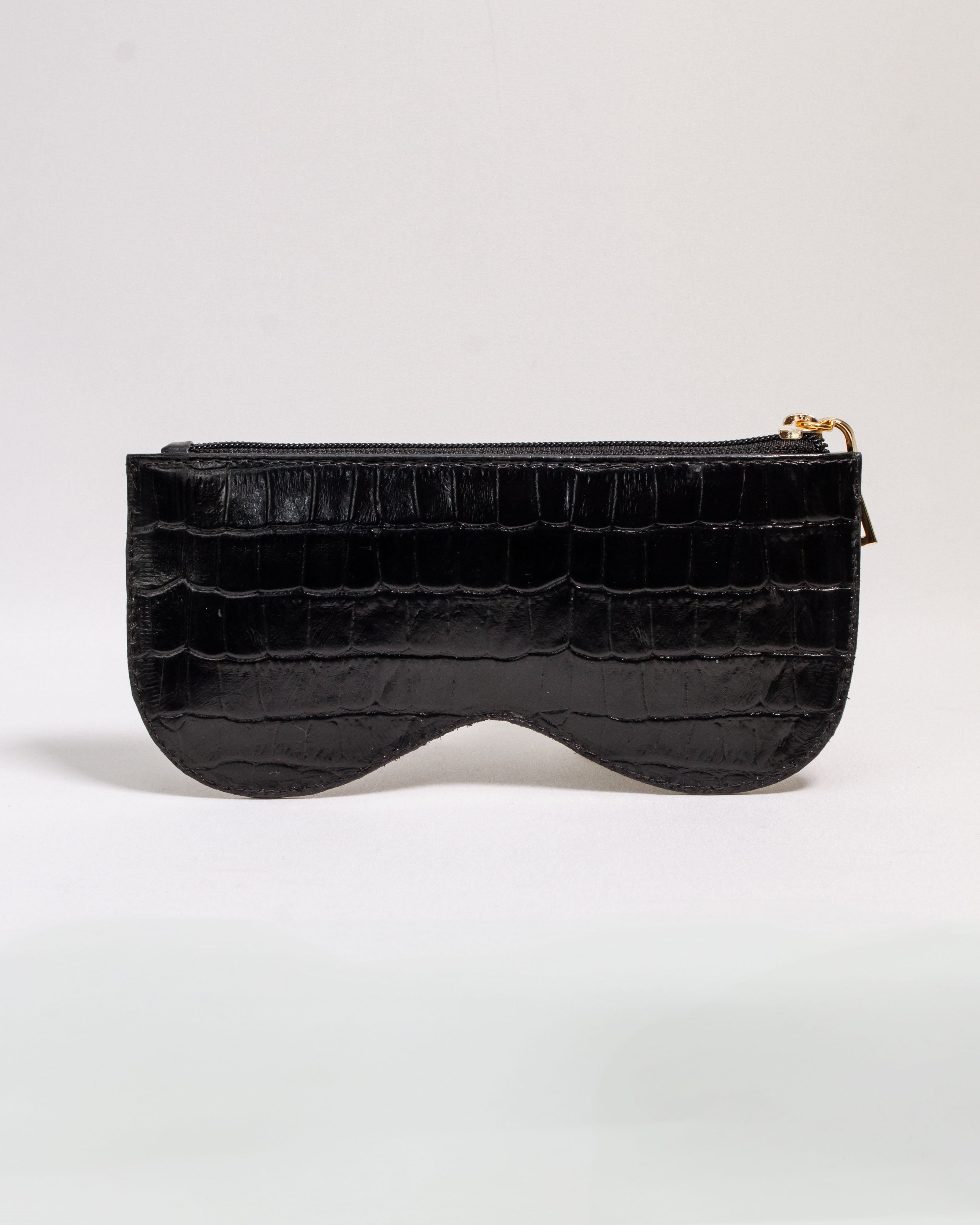 PORTA ÓCULOS PRETO CROCO