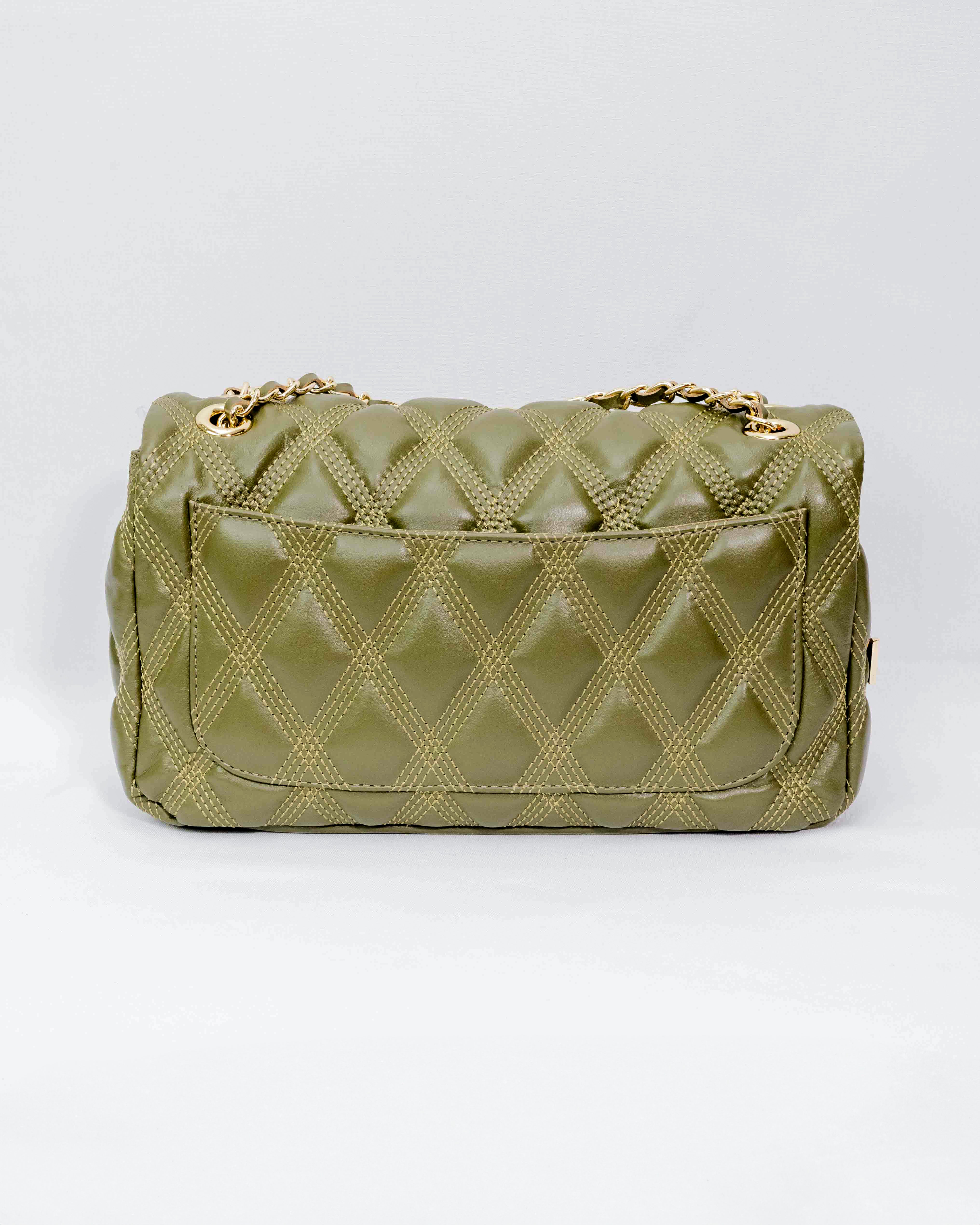 BOLSA BEATRICE MATELASSÊ VERDE OLIVA