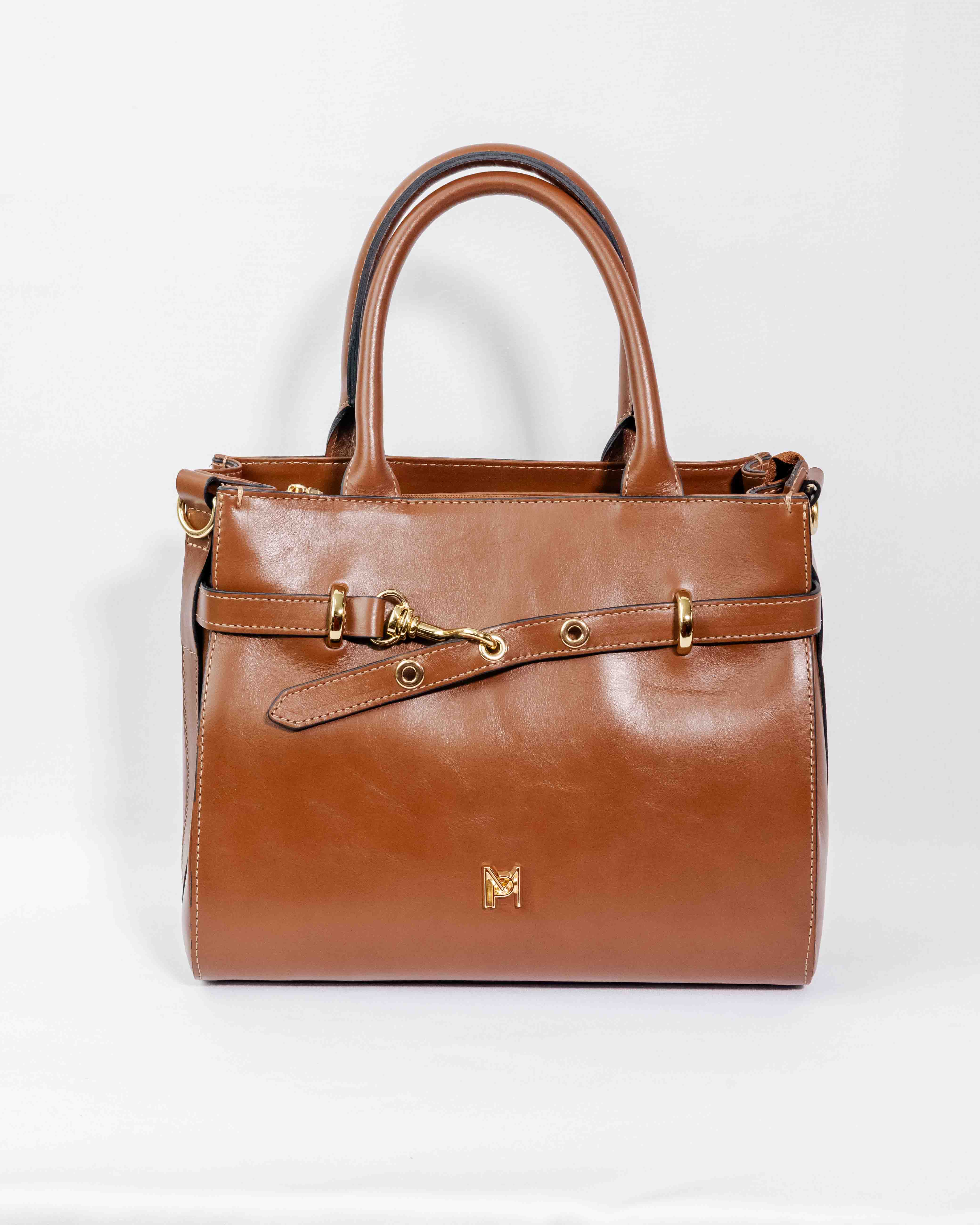 BOLSA MATILDE COURO LEGÍTIMO CARAMELO