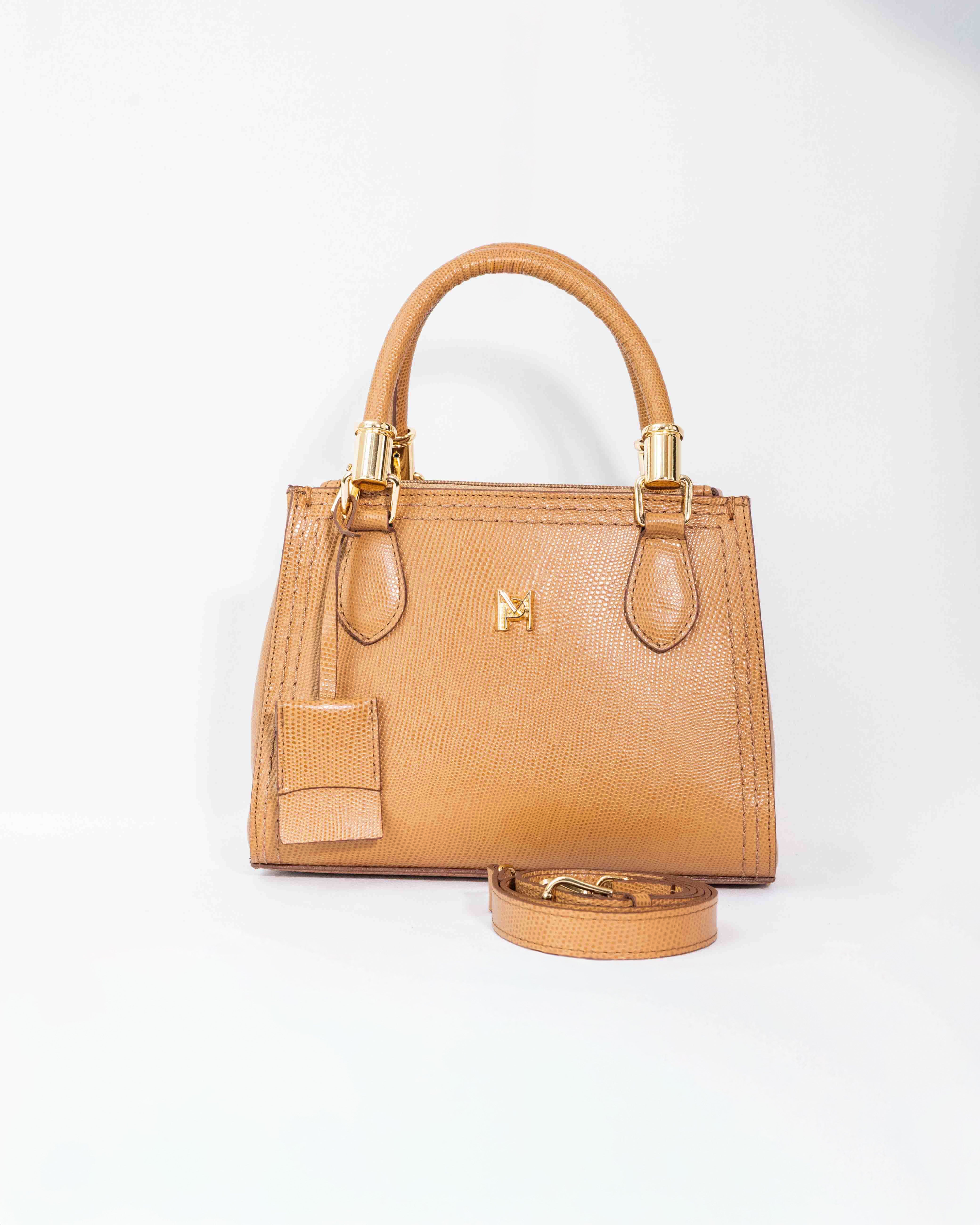 BOLSA VALENTINA CARAMELO (EDIÇÃO FIORE)