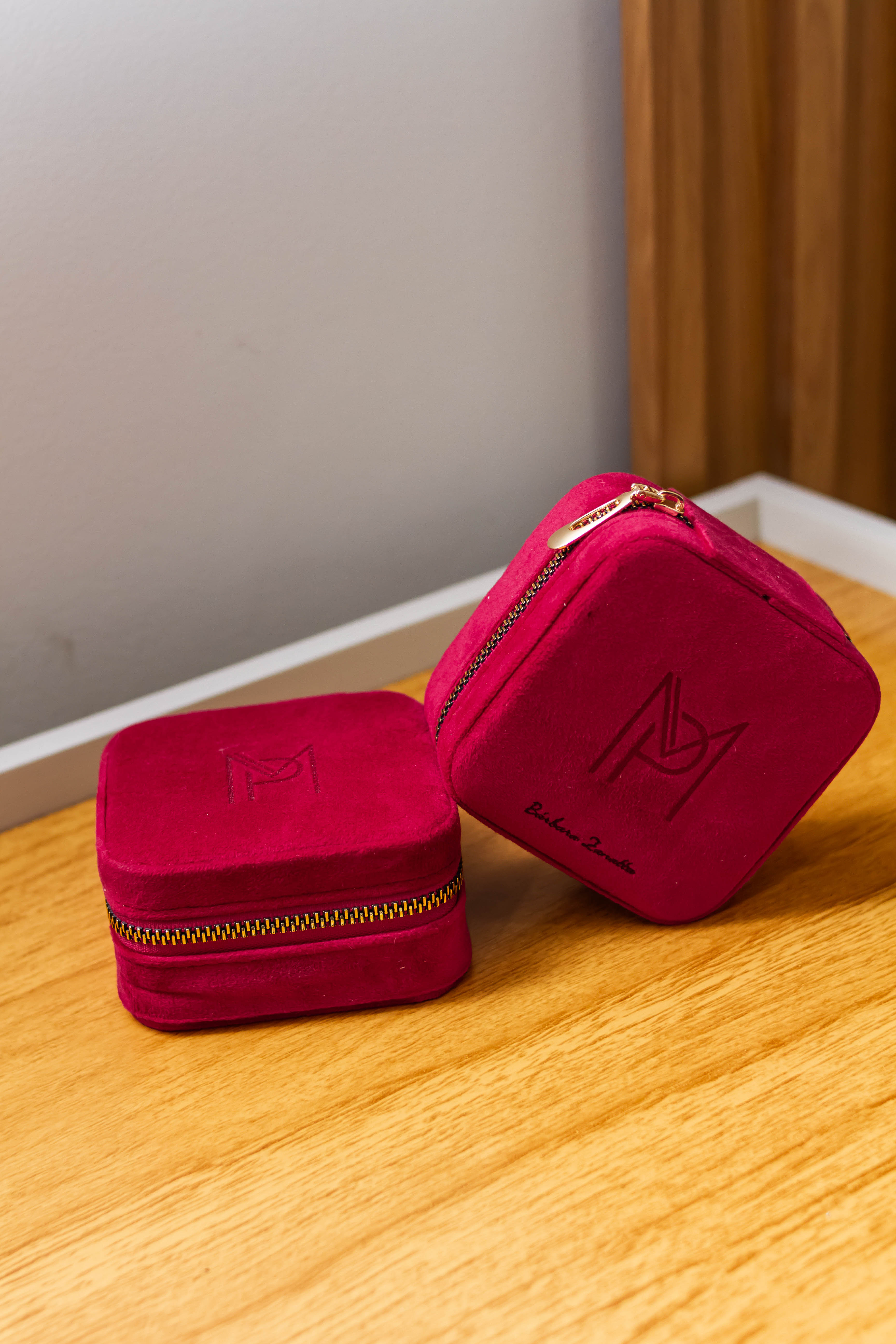 PORTA JOIAS VELUDO - Personalizado