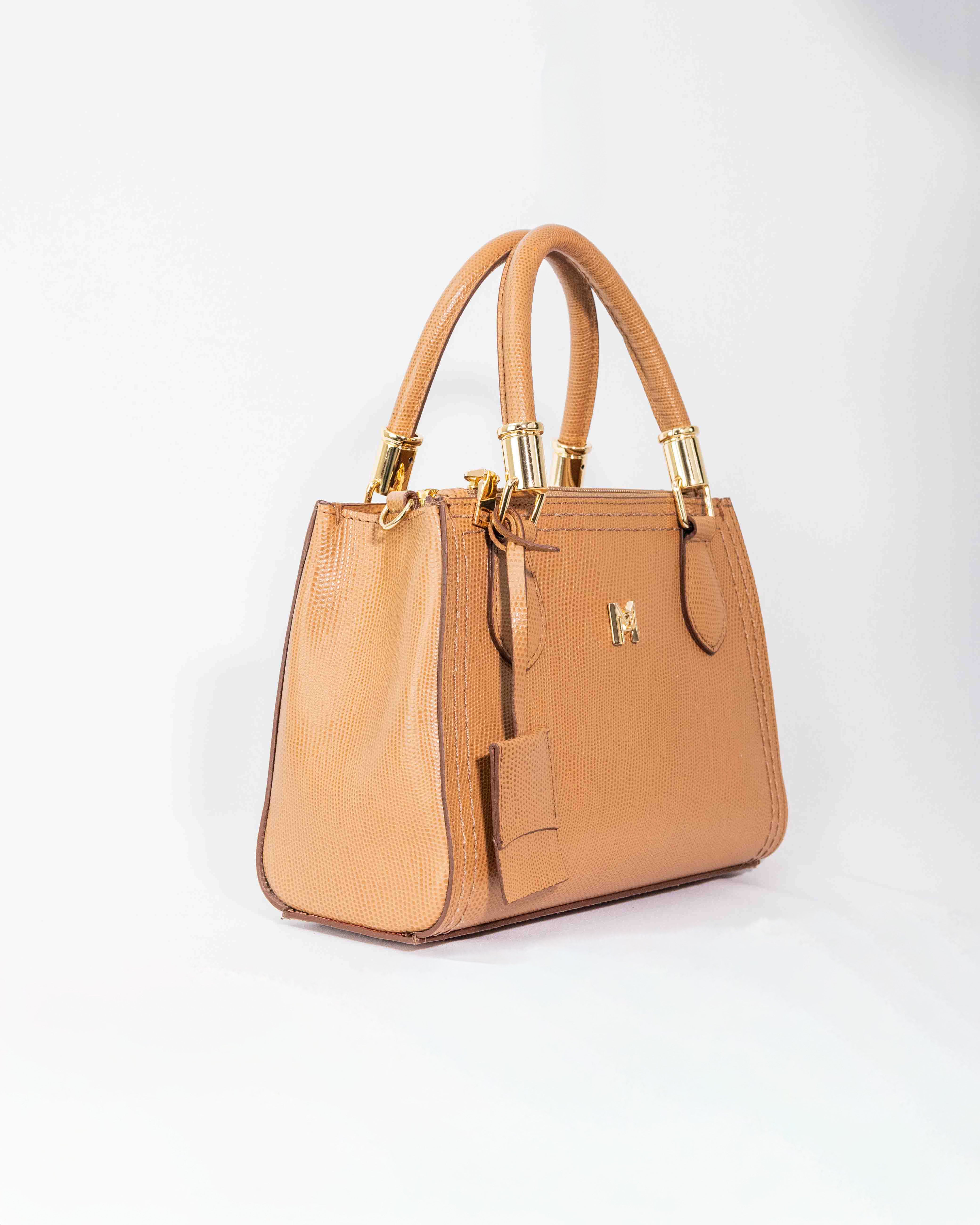 BOLSA VALENTINA CARAMELO (EDIÇÃO FIORE)
