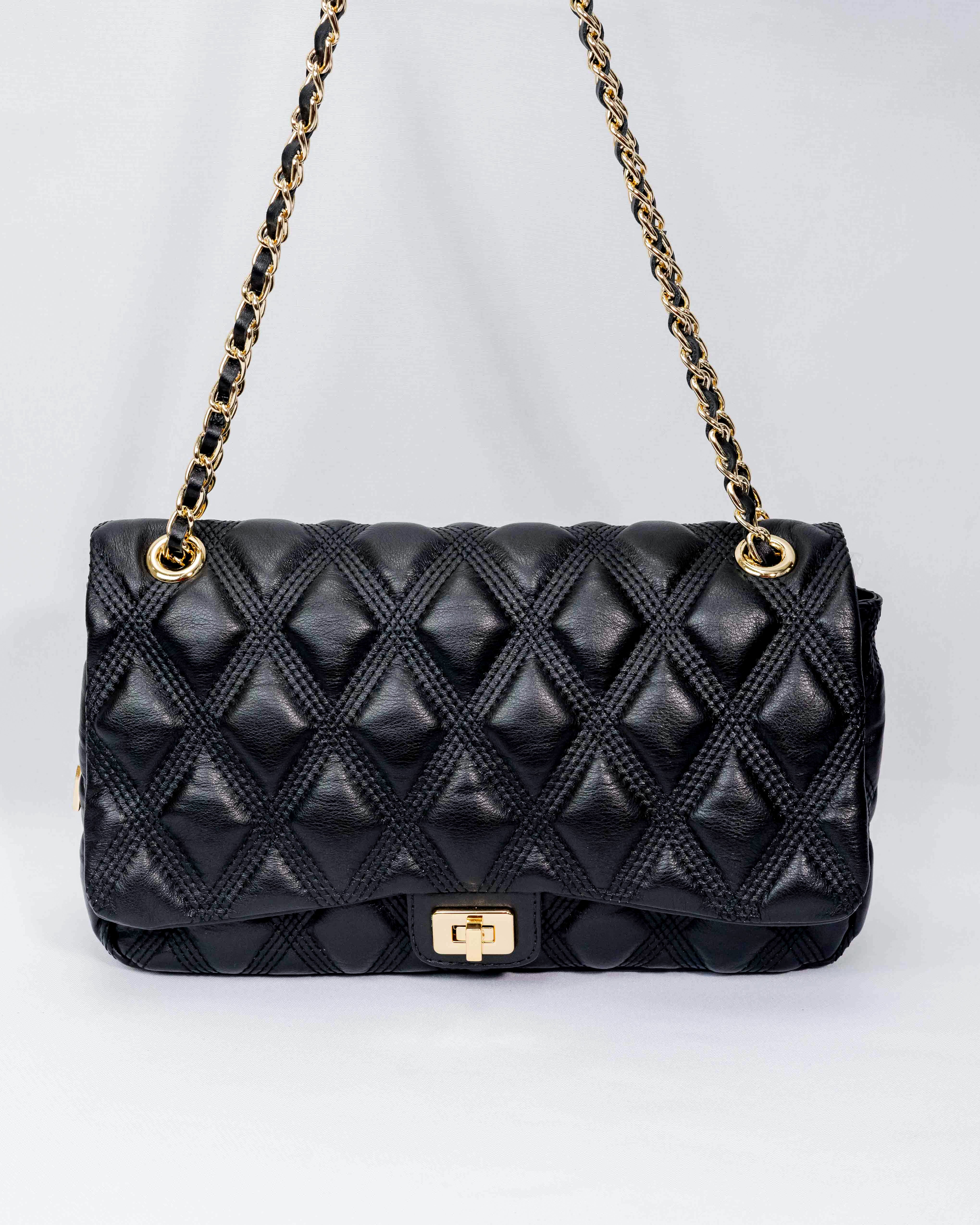 BOLSA BEATRICE MATELASSÊ PRETO