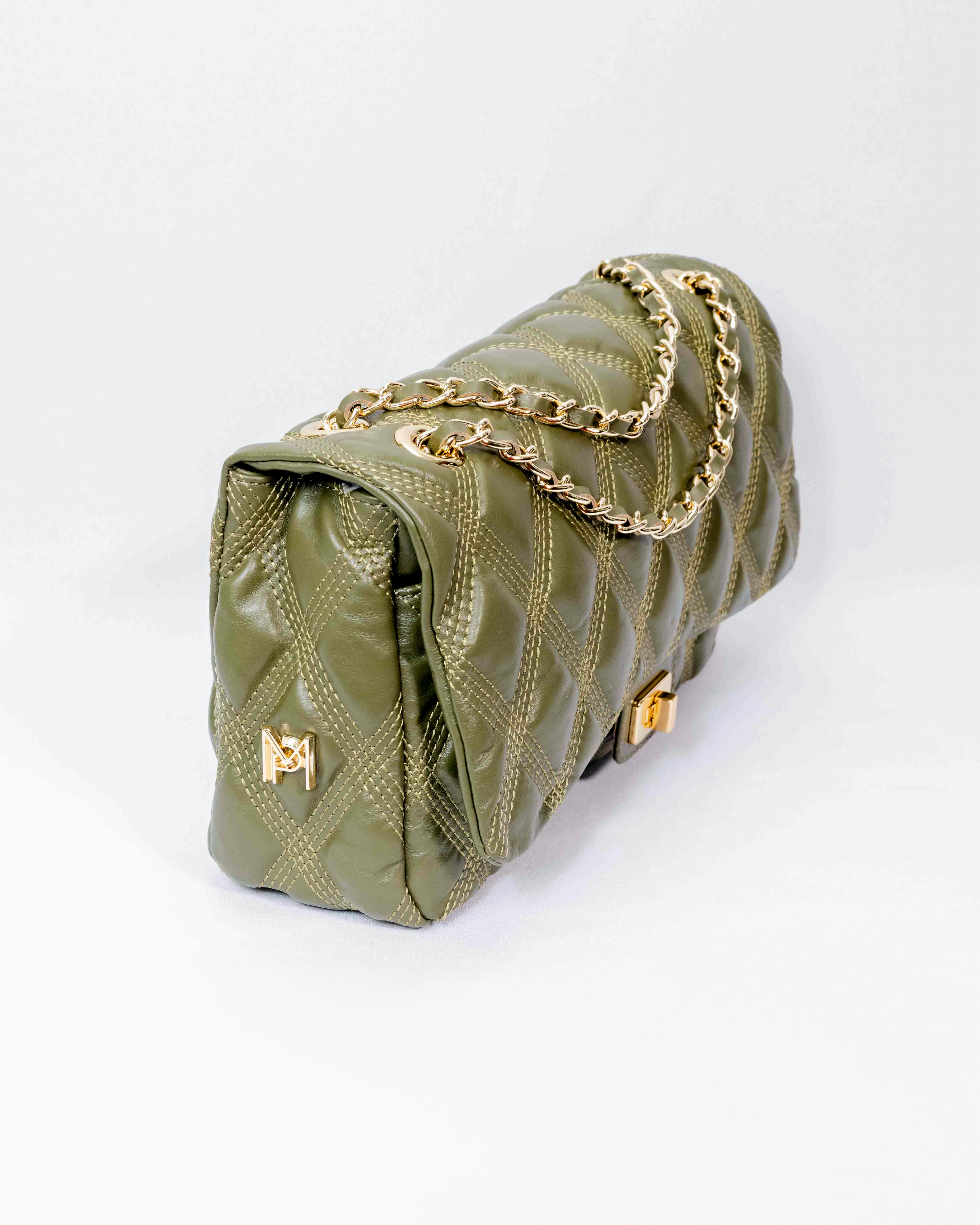 BOLSA BEATRICE MATELASSÊ VERDE OLIVA