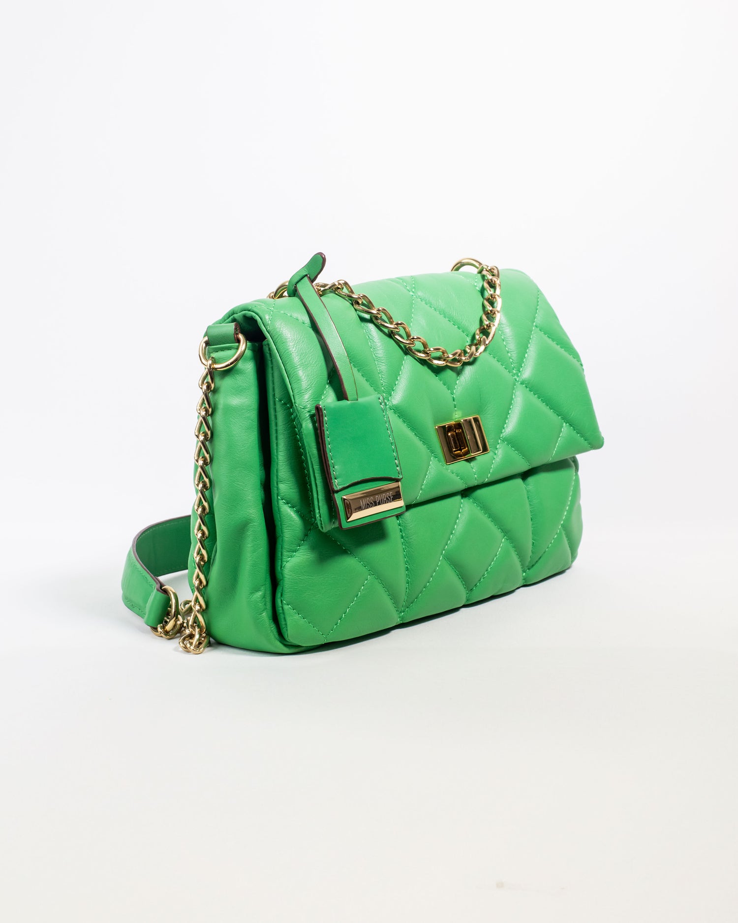 BOLSA PUFFY MATELASSÊ MARI VERDE