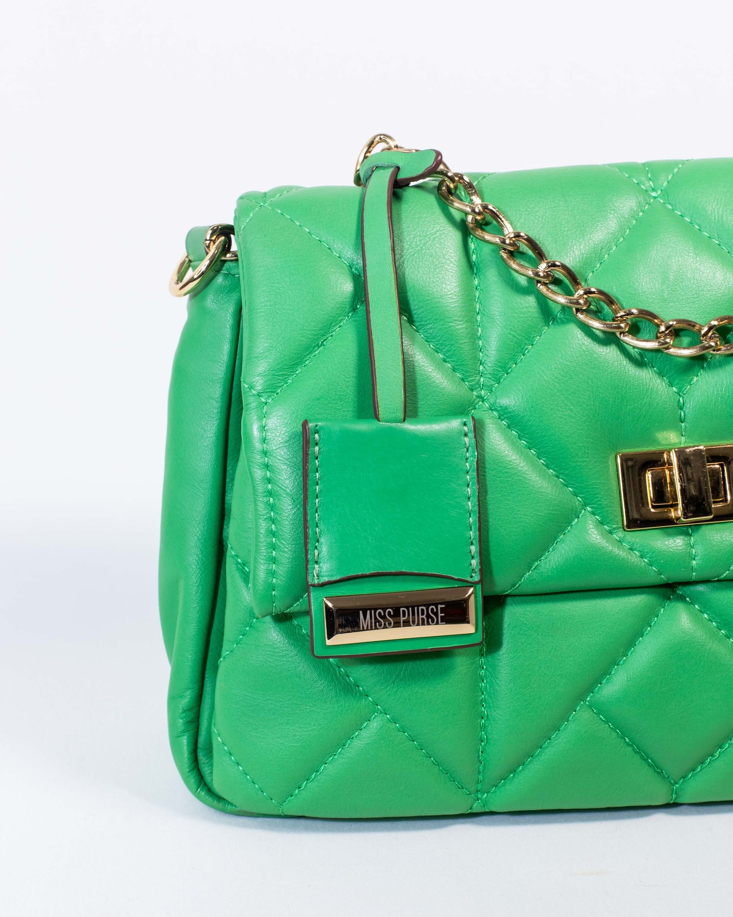 BOLSA PUFFY MATELASSÊ MARI VERDE