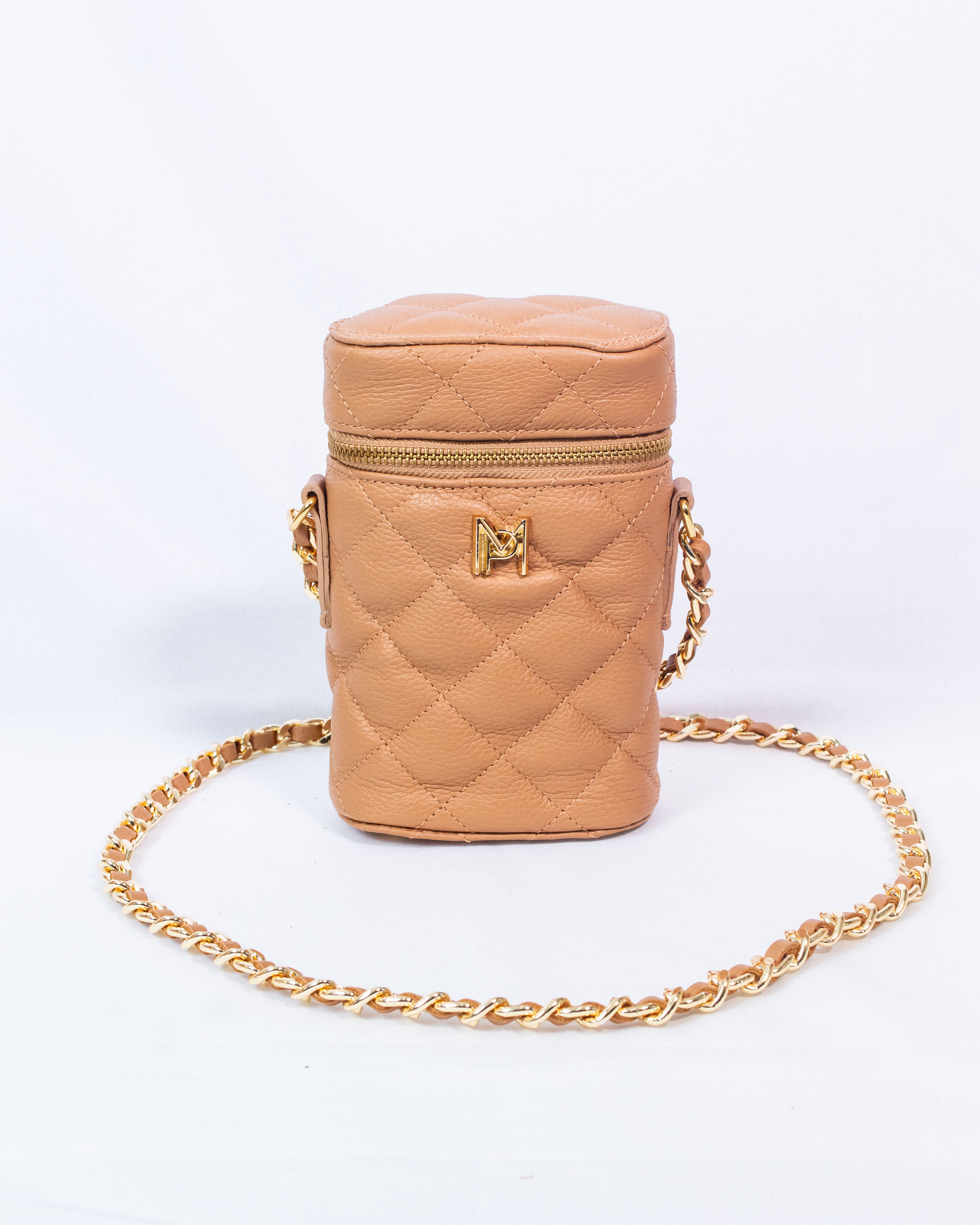BOLSA HELENA PORTA CELULAR CARAMELO / COLLAB ANINHA GOMES