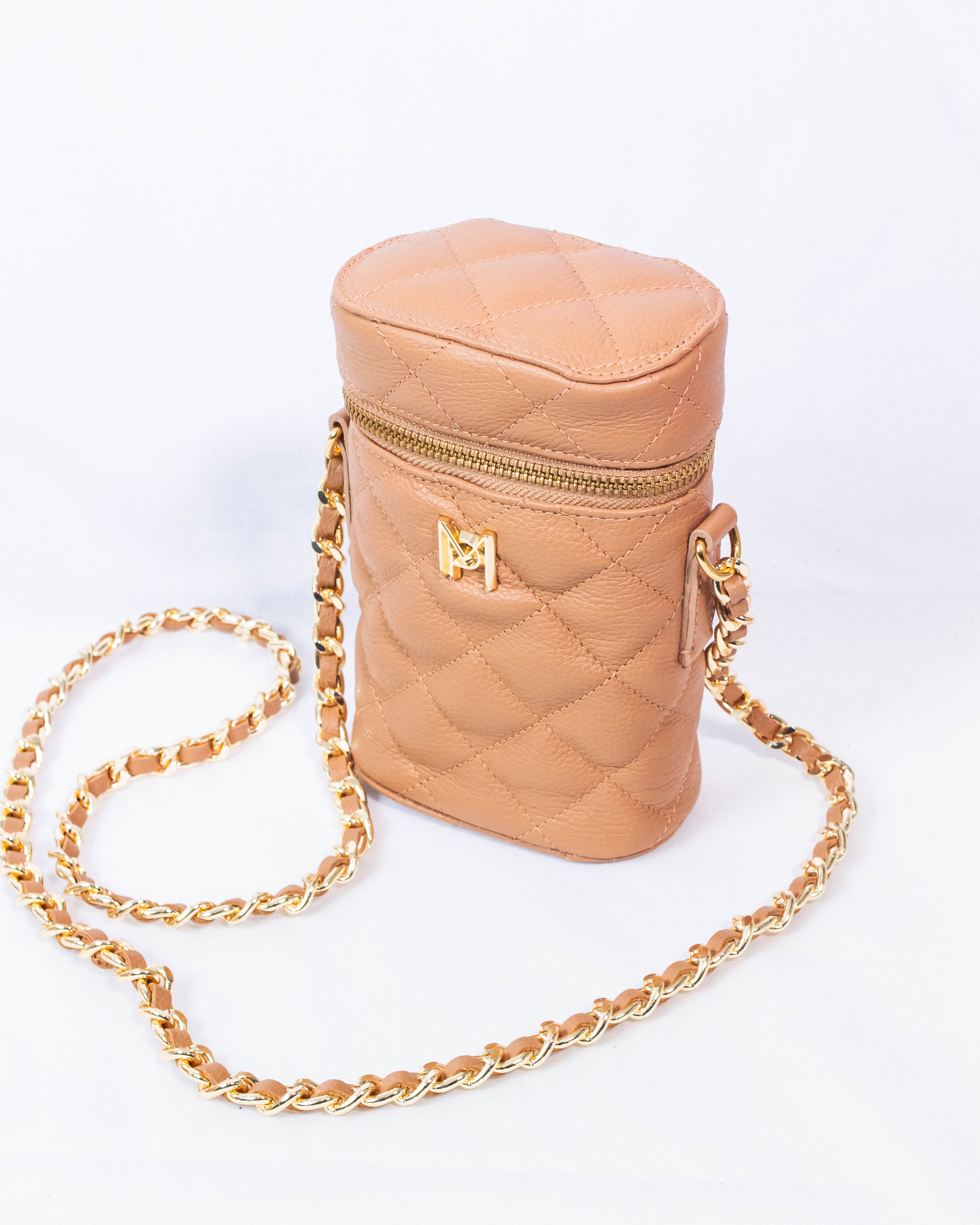 BOLSA HELENA PORTA CELULAR CARAMELO / COLLAB ANINHA GOMES