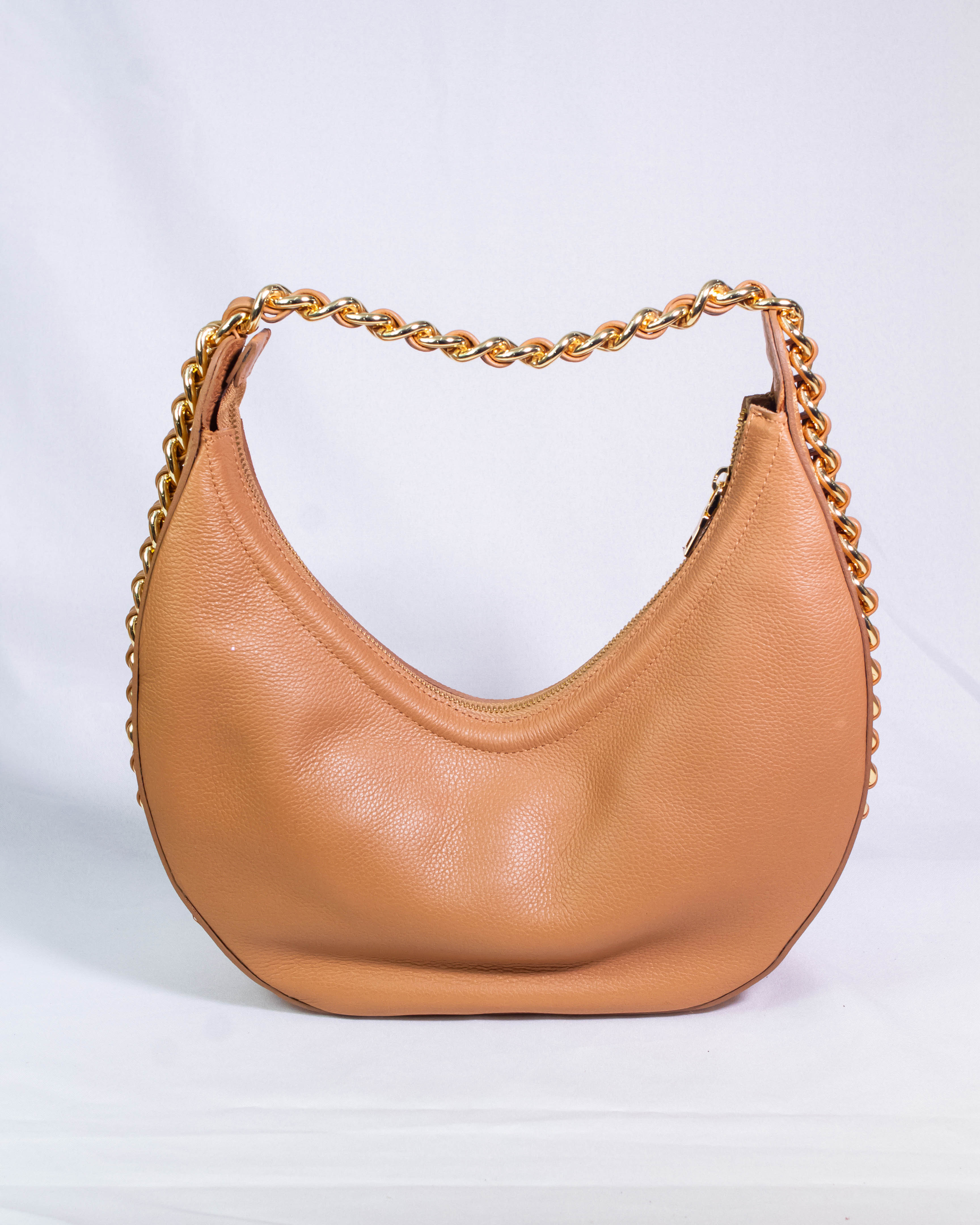 BOLSA ANA MEIA LUA CARAMELO / COLLAB ANINHA GOMES