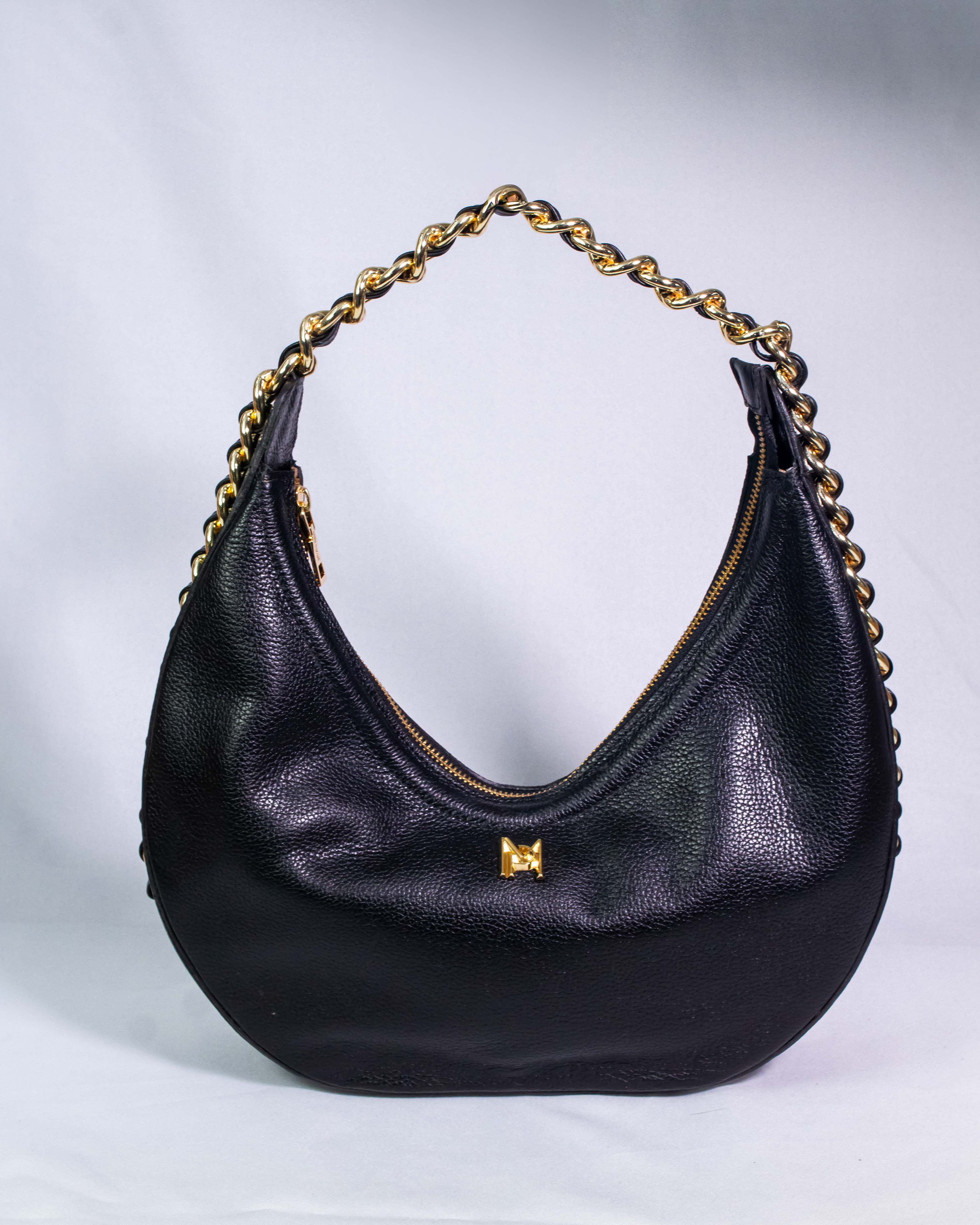 BOLSA ANA MEIA LUA PRETA / COLLAB ANINHA GOMES