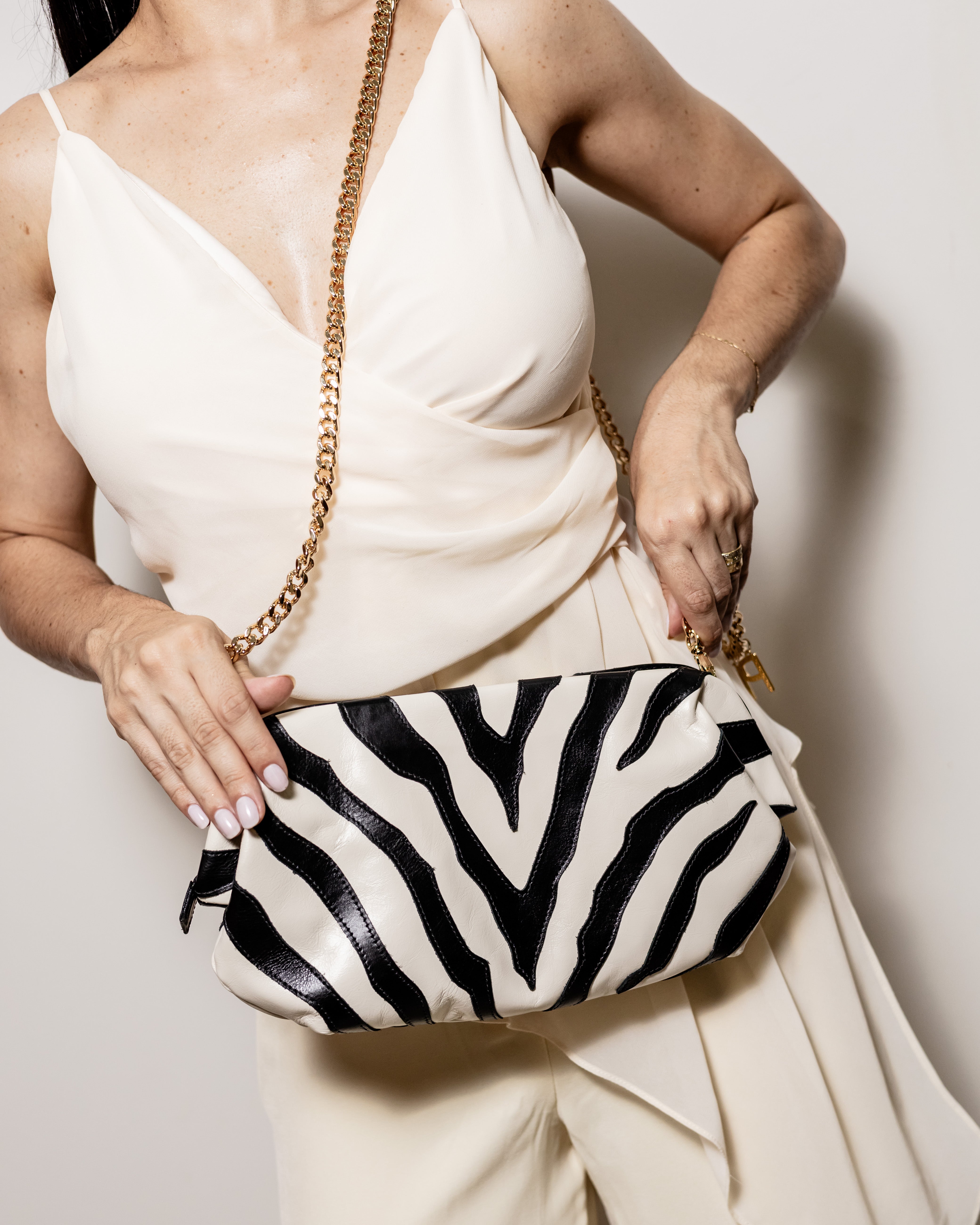 Bolsa Clutch Animal Print Zebra Miss Purse