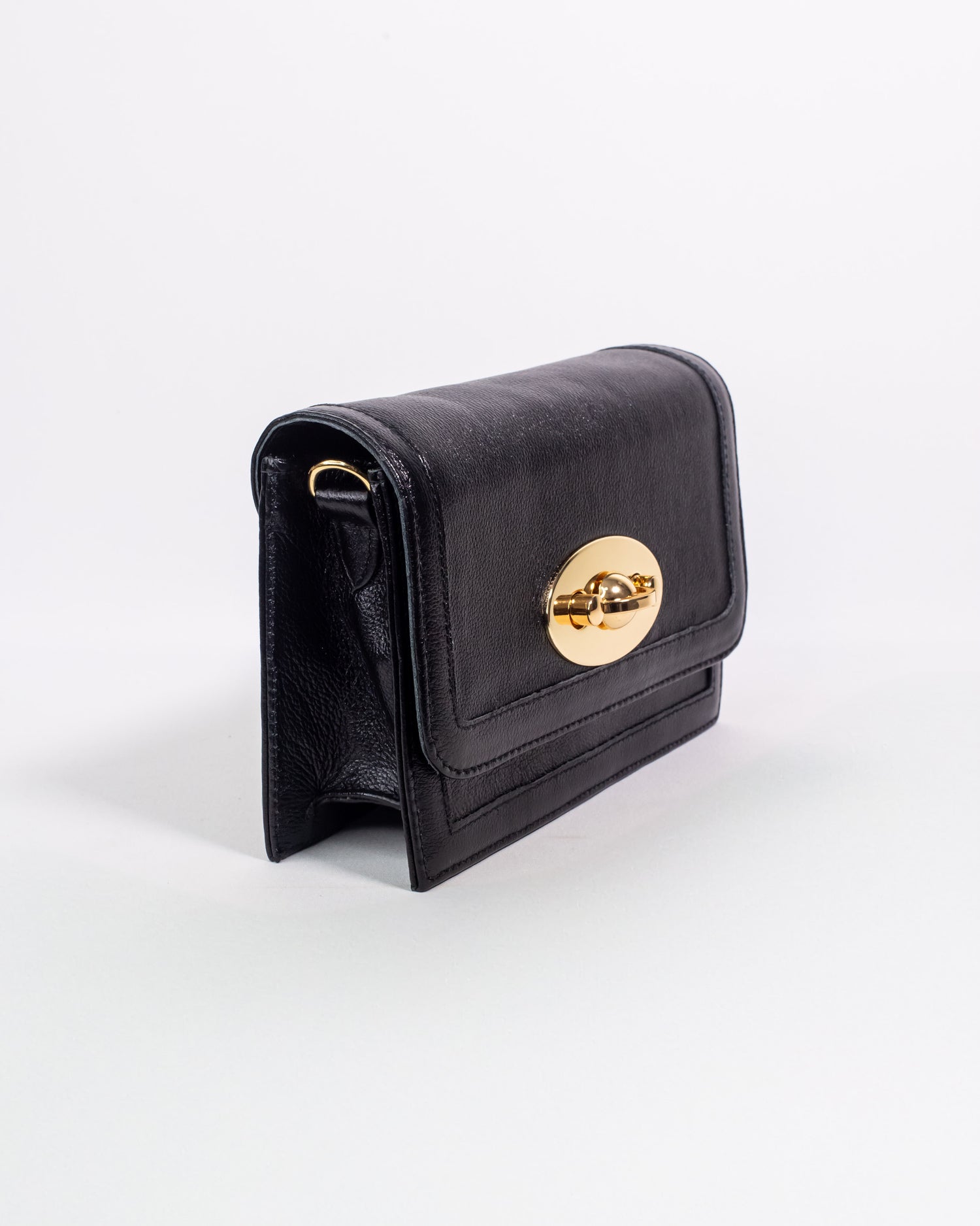BOLSA MYKONOS PRETO GOLD