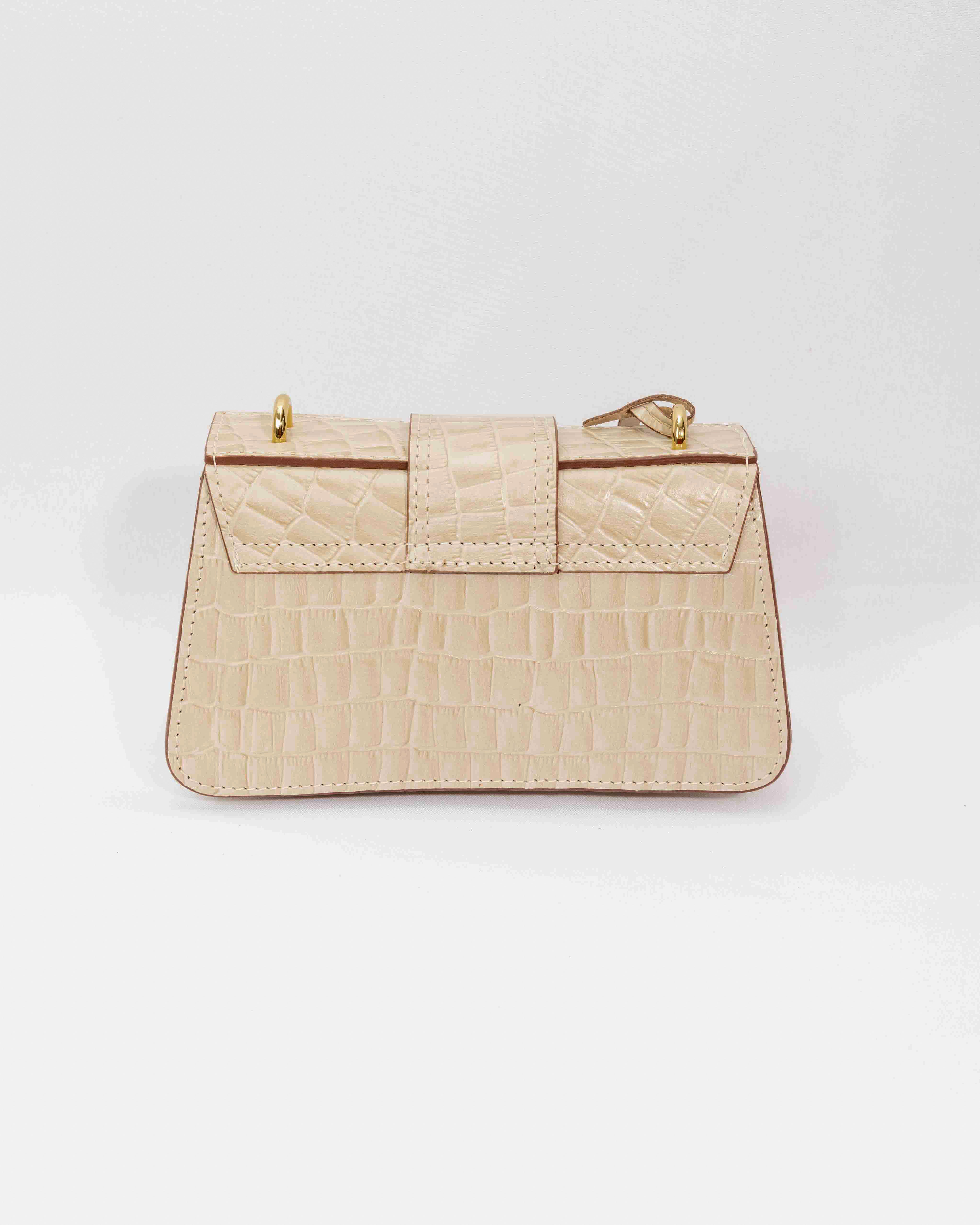 BOLSA MILÃO VANILLA CROCO