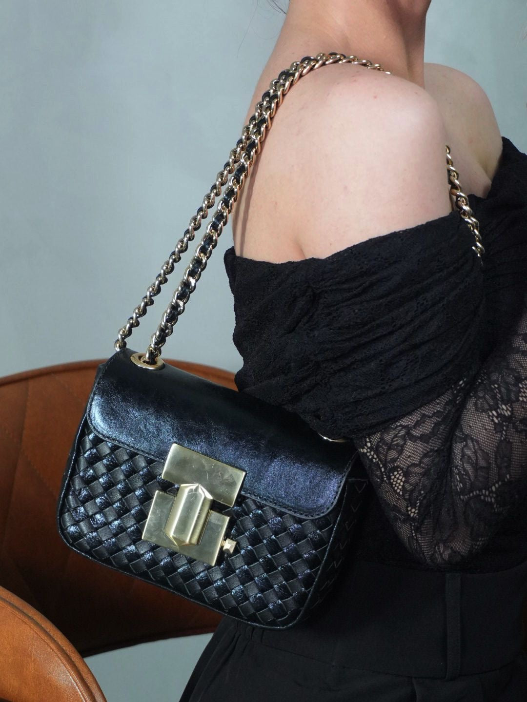 BOLSA PARIS TRESSÊ PRETO
