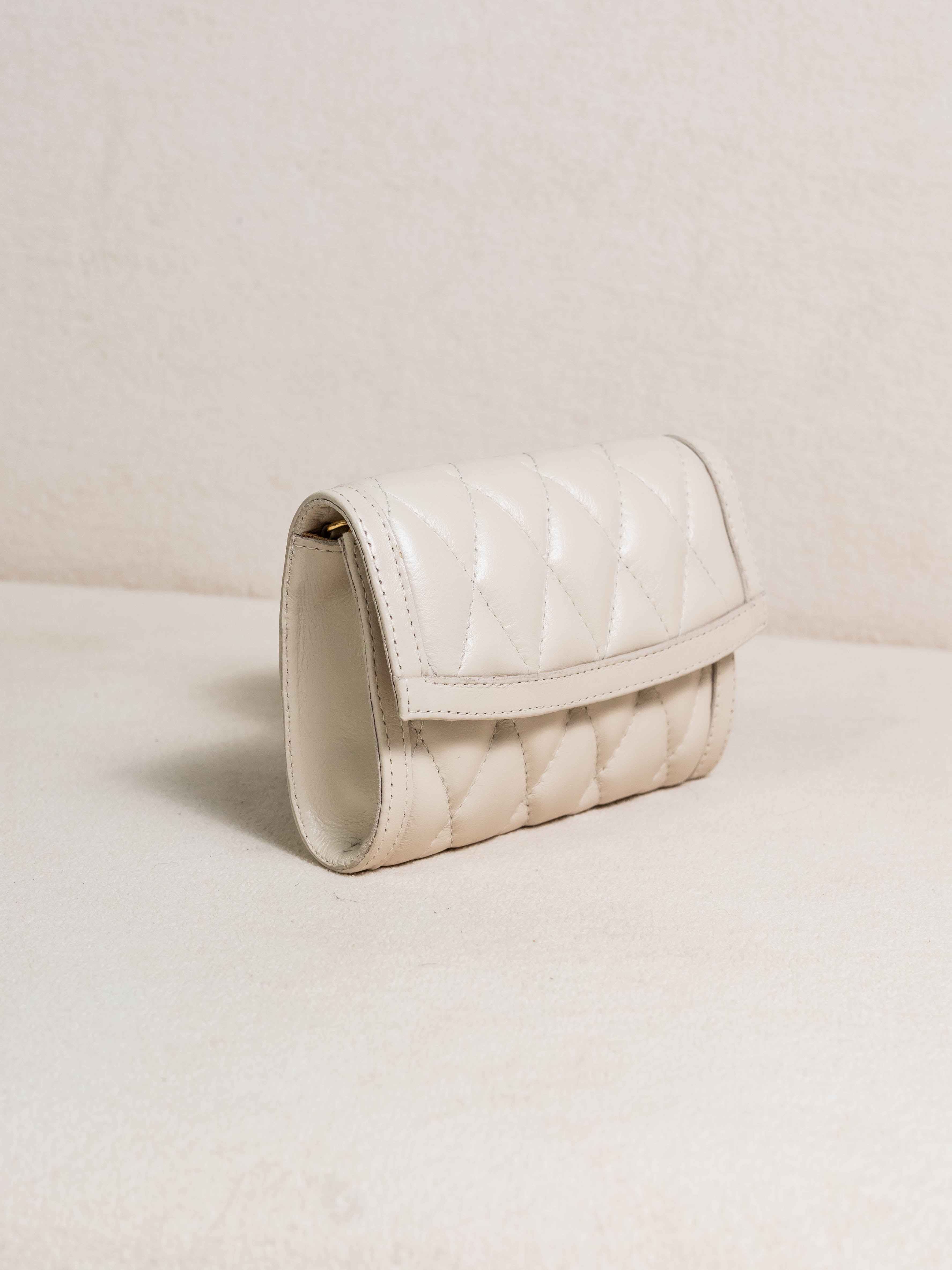 Bolsa Couro Legítimo Transversal e Clutch Shine