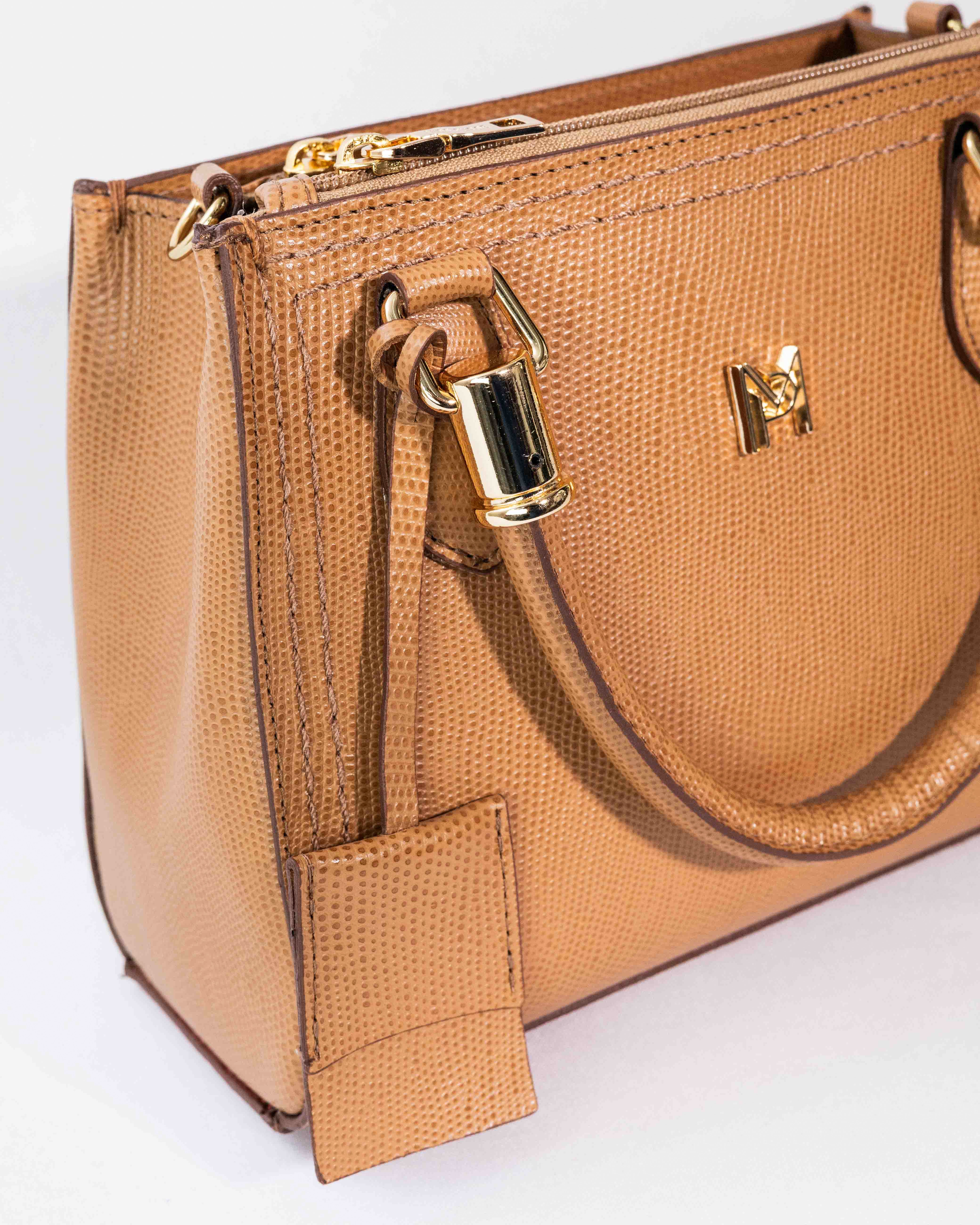 BOLSA VALENTINA CARAMELO (EDIÇÃO FIORE)