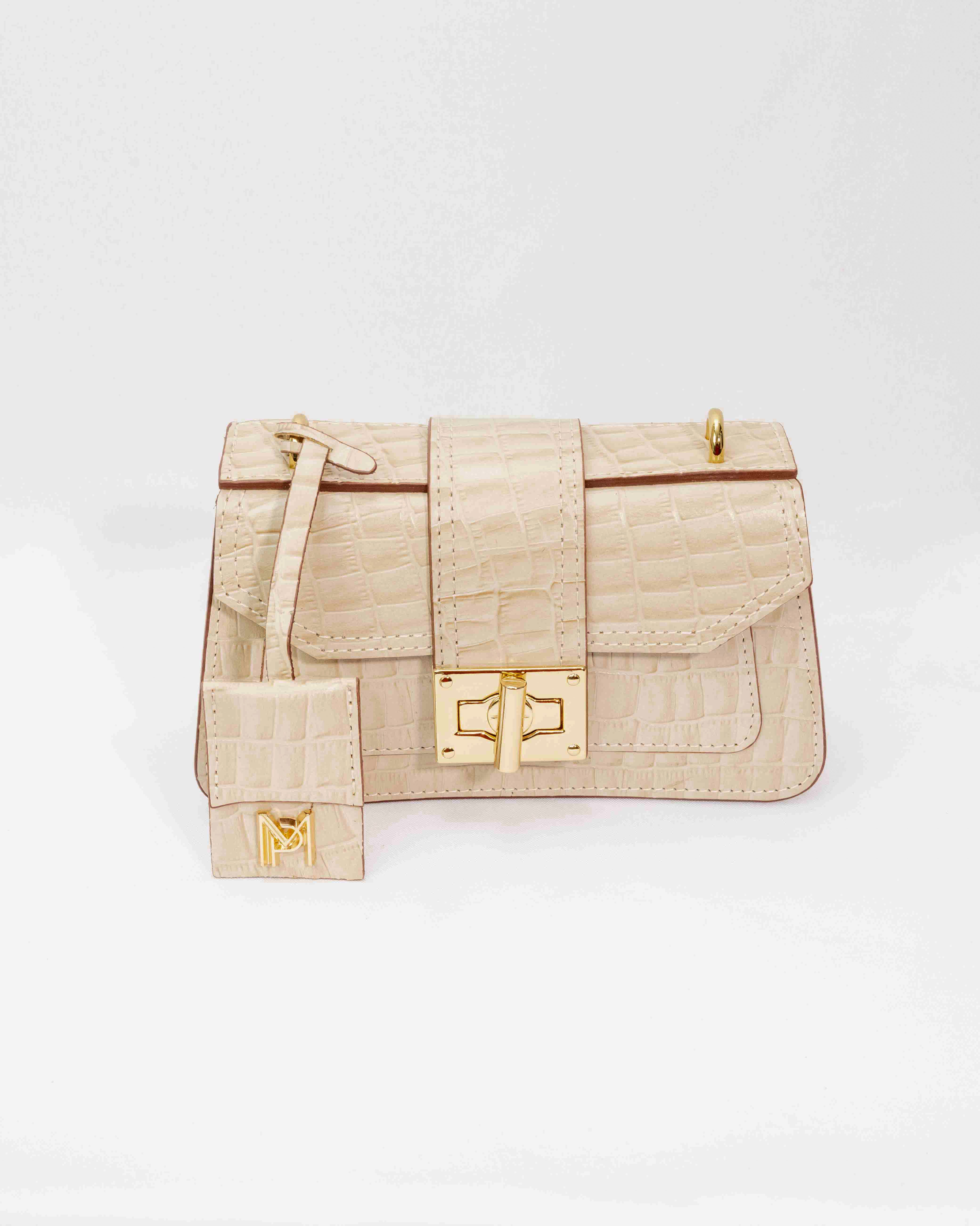 BOLSA MILÃO VANILLA CROCO