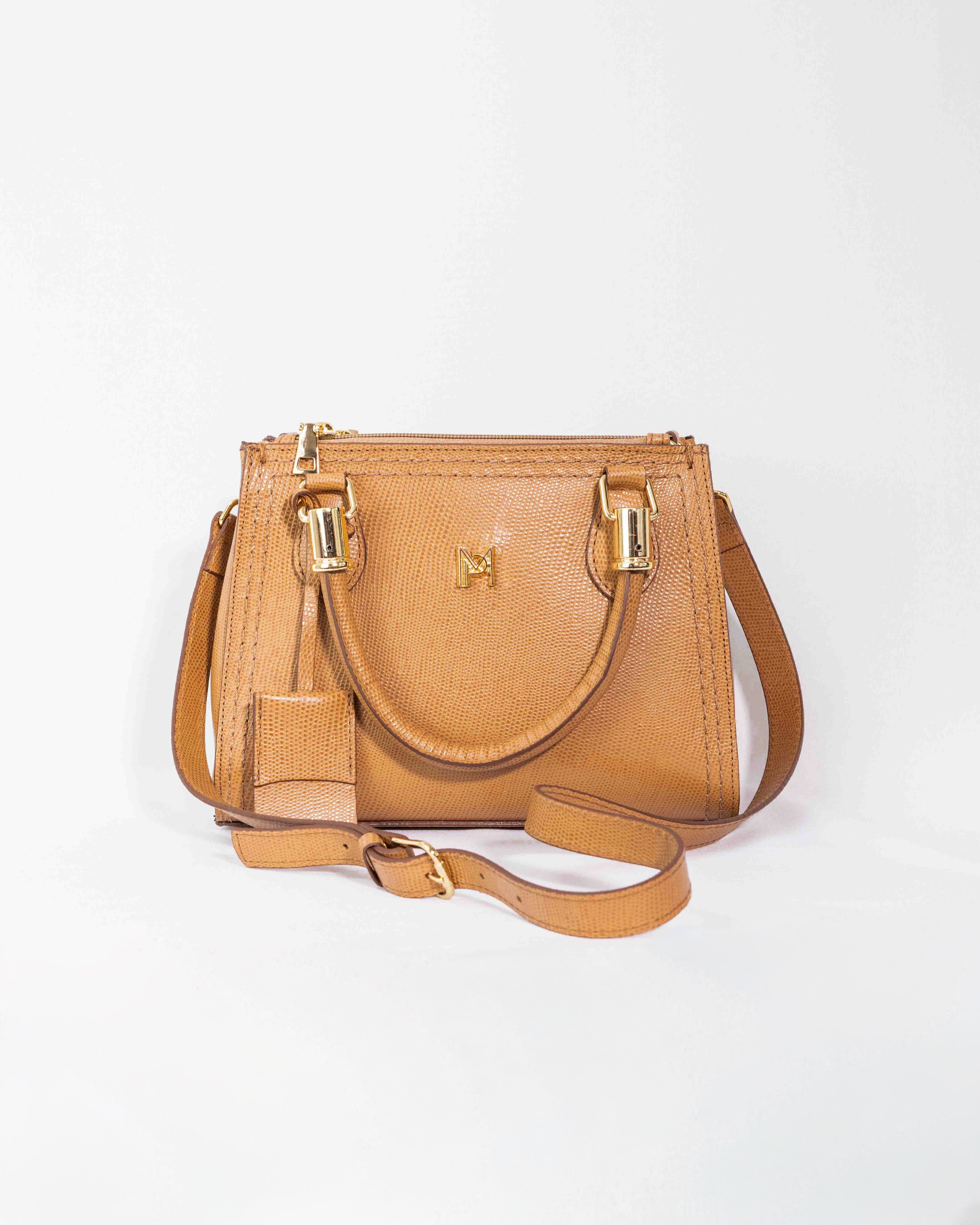 BOLSA VALENTINA CARAMELO (EDIÇÃO FIORE)
