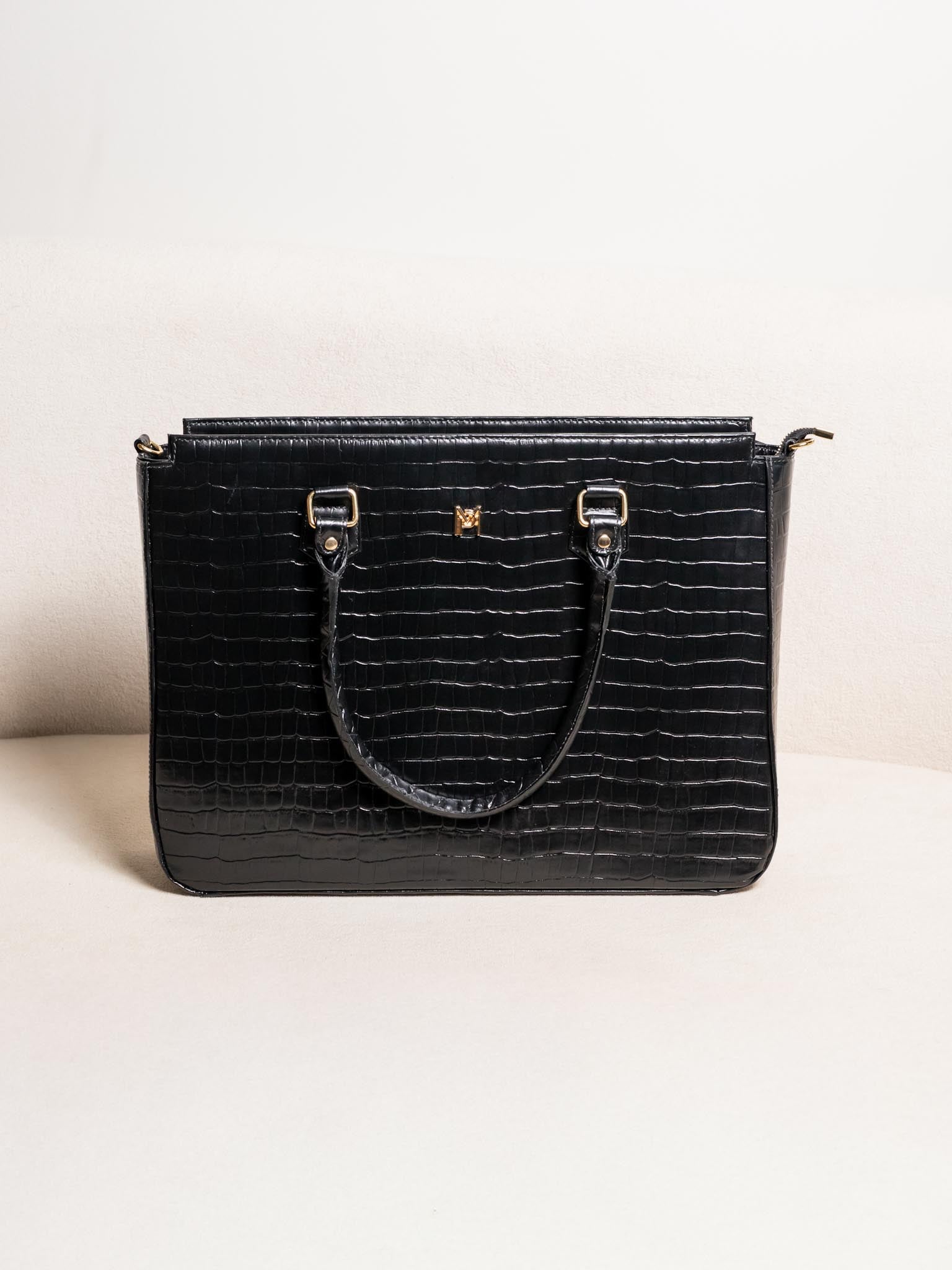 BOLSA PASTA PARA NOTEBOOK DE COURO LEGÍTIMO WORK - PRETA