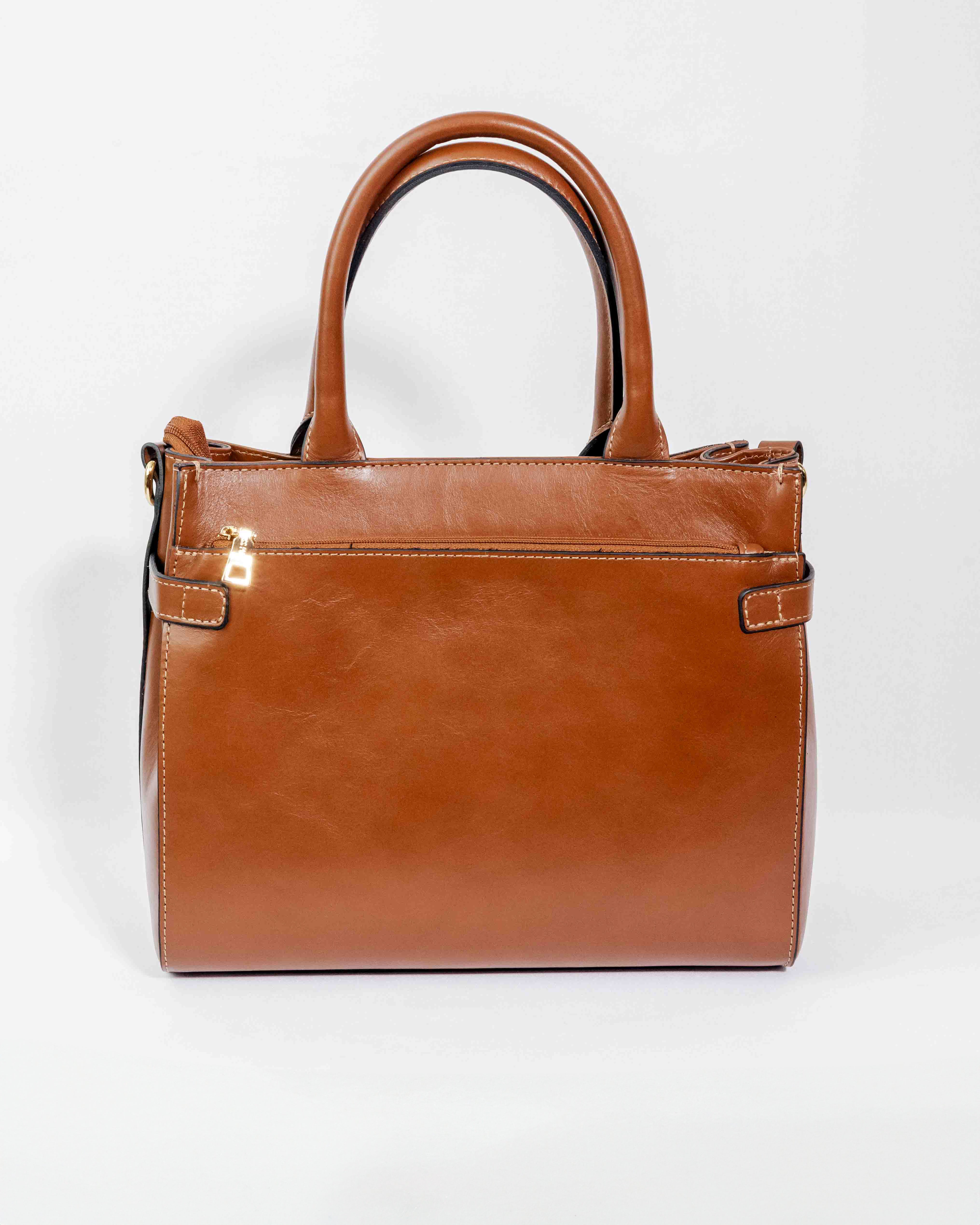 BOLSA MATILDE COURO LEGÍTIMO CARAMELO