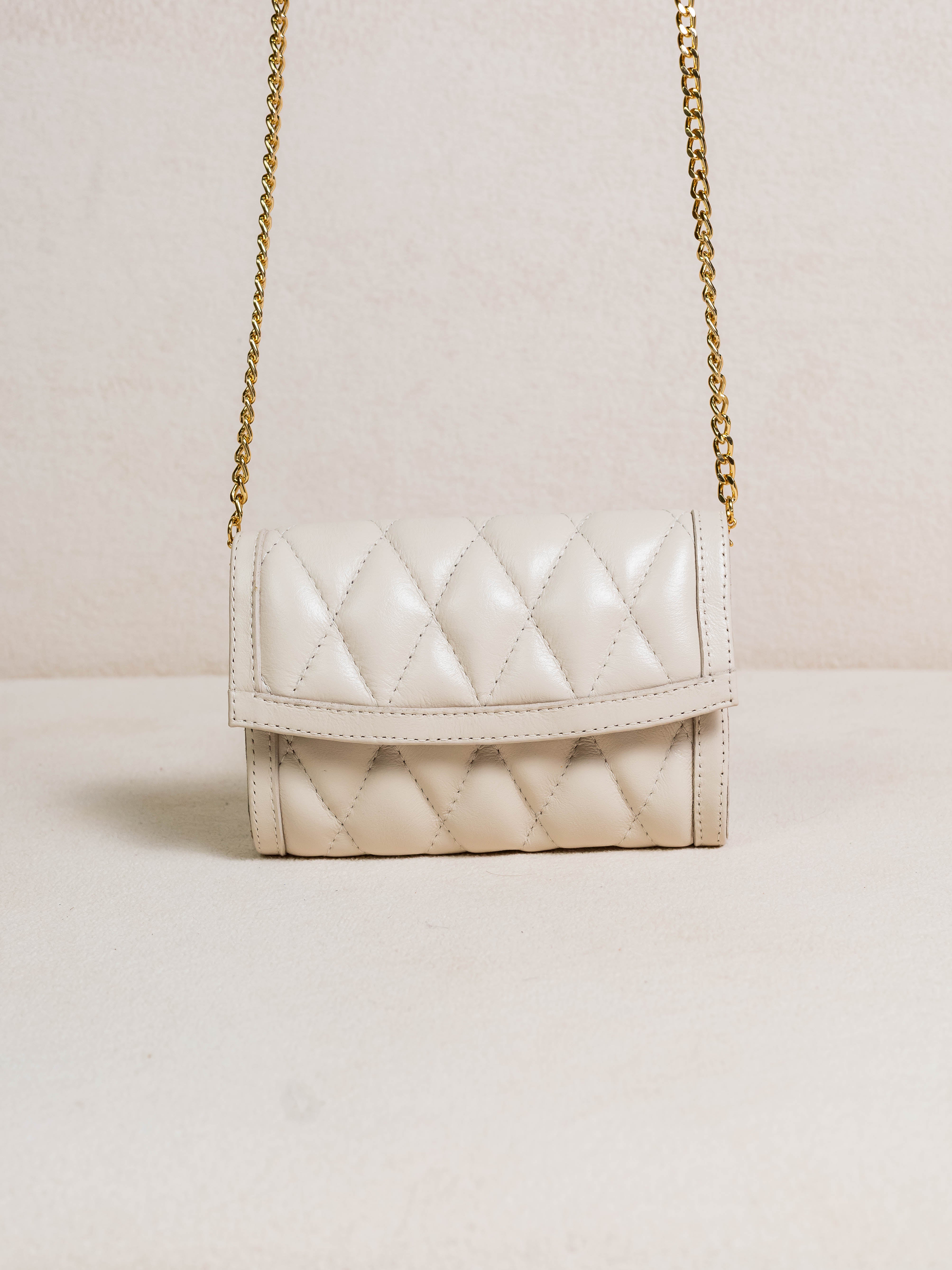 Bolsa Couro Legítimo Transversal e Clutch Shine