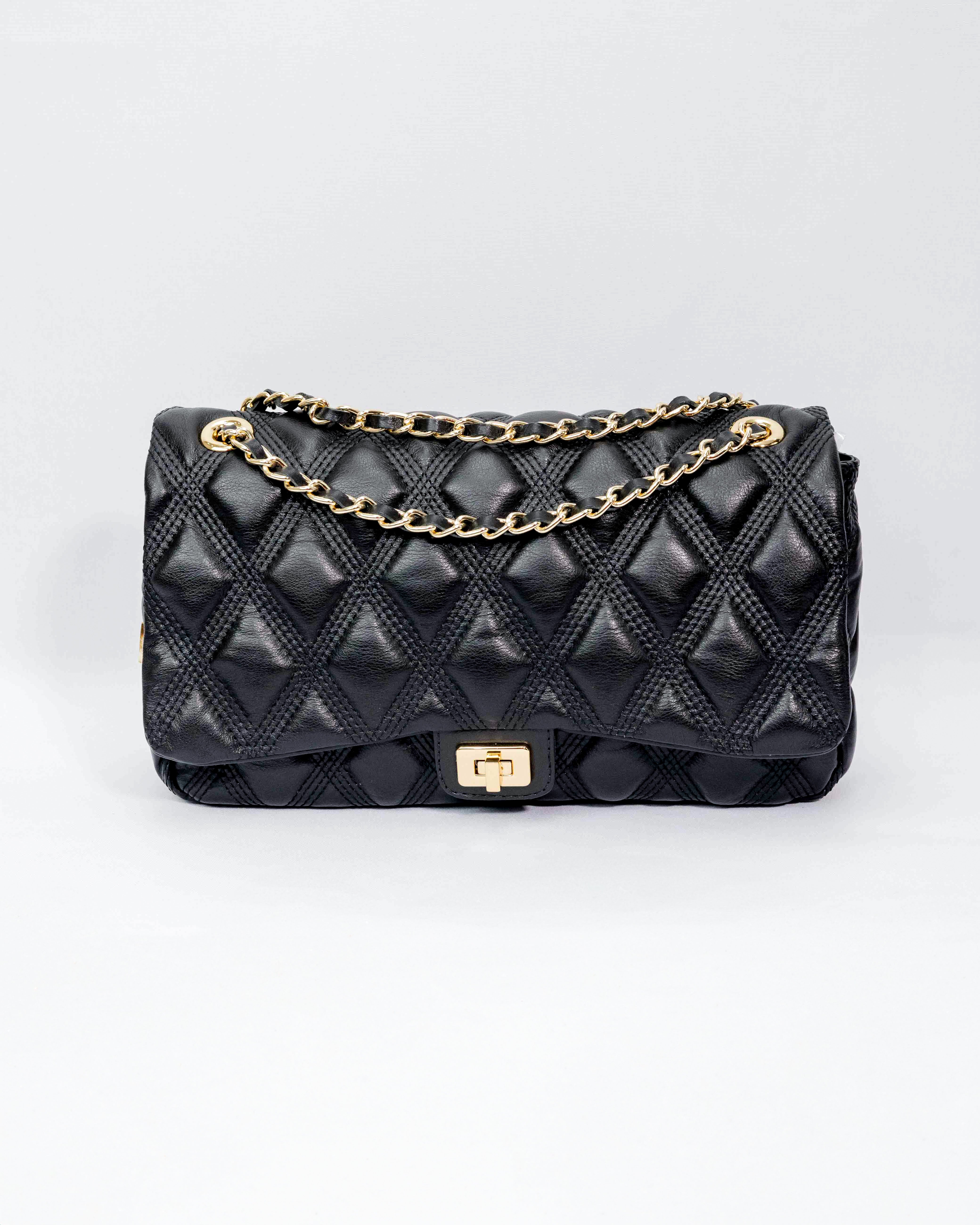 BOLSA BEATRICE MATELASSÊ PRETO