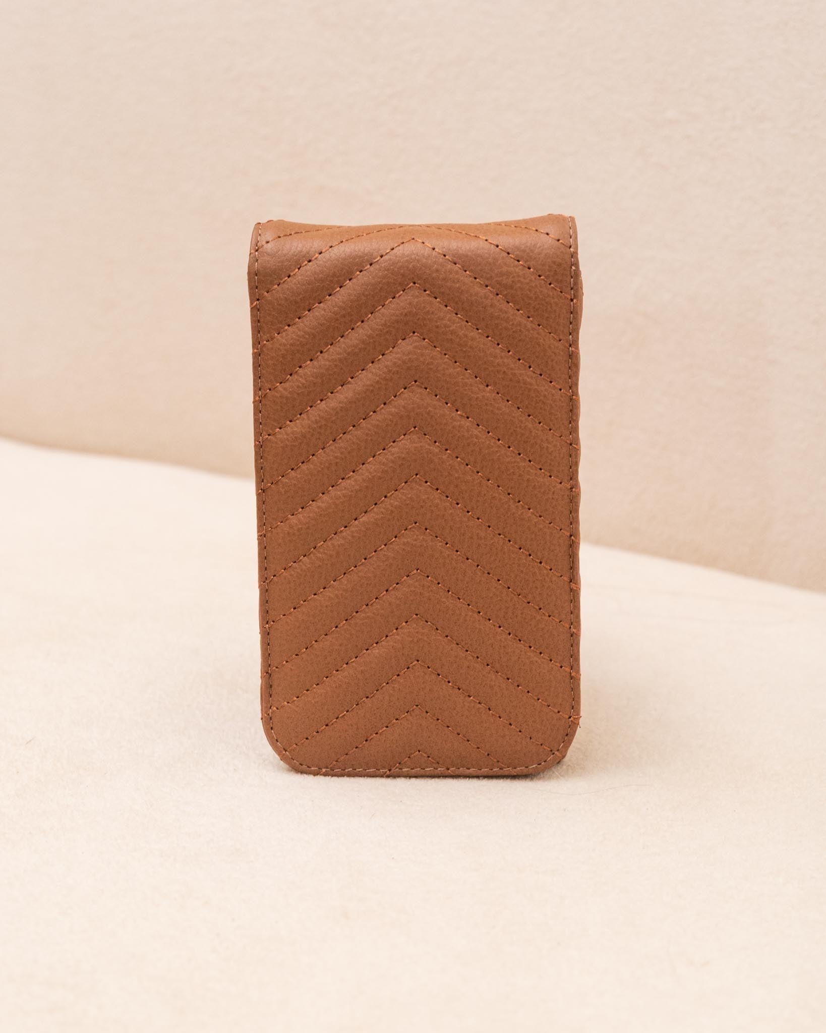 PORTA CELULAR CAMI DE COURO LEGÍTIMO BEGE