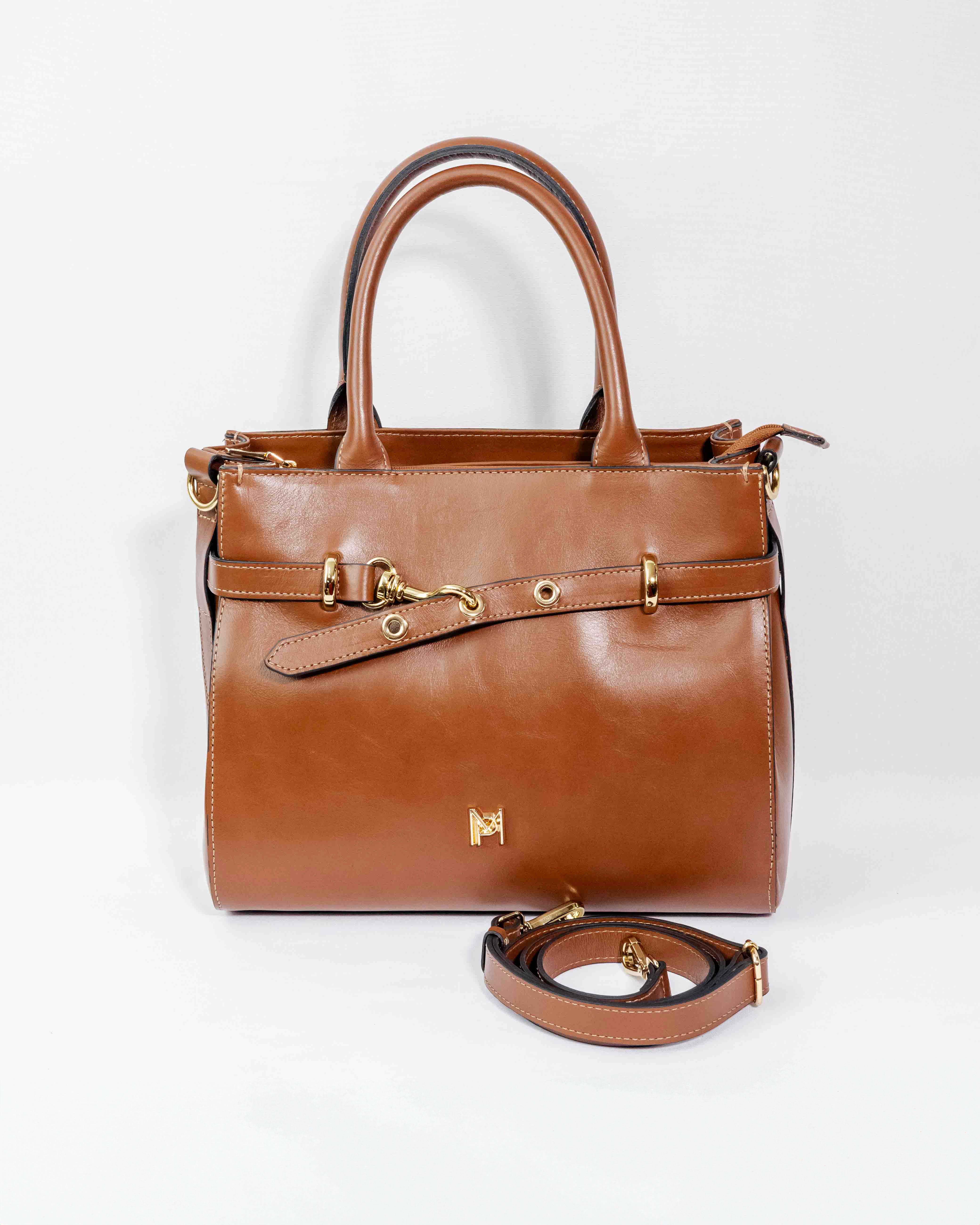 BOLSA MATILDE COURO LEGÍTIMO CARAMELO