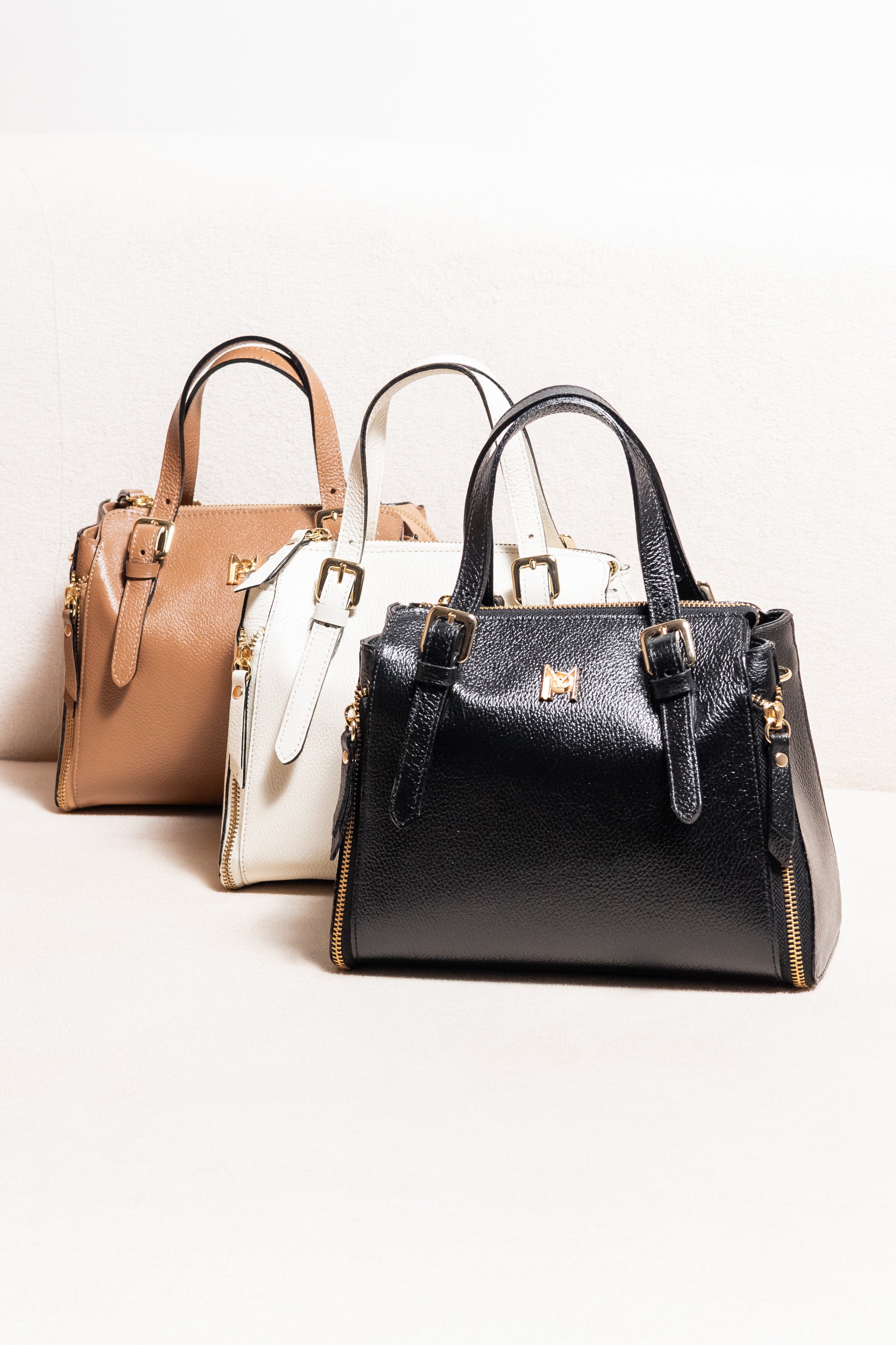 Bolsa Tote Baú Estruturada Aurora - Preta